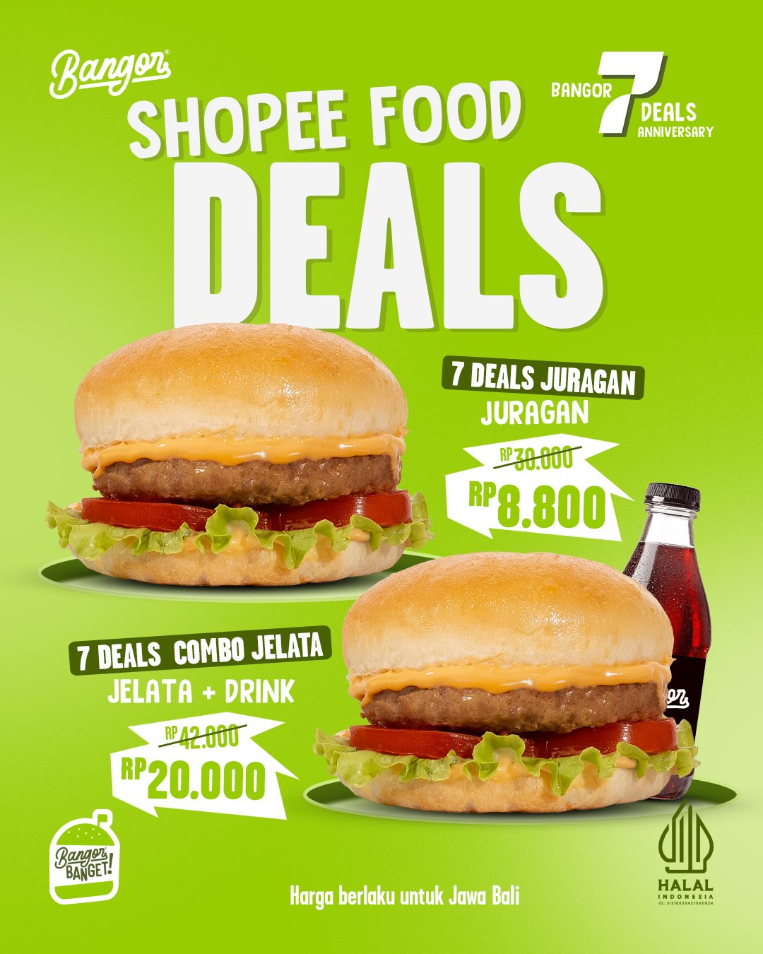 Burger Bangor Ulang Tahun ke-7: Promo Mulai 8 Ribuan! (8-9 Agustus) - Image 2