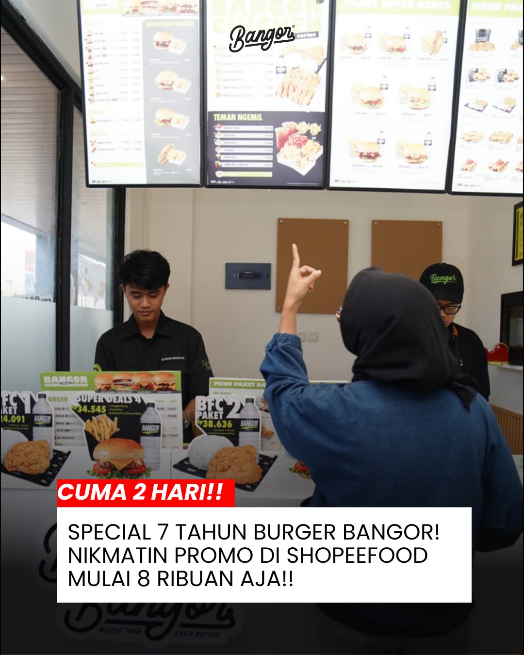 Burger Bangor Ulang Tahun ke-7: Promo Mulai 8 Ribuan! (8-9 Agustus) - Image 1