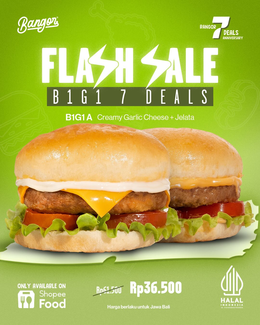 Burger Bangor Ulang Tahun ke-7: Promo Mulai 8 Ribuan! (8-9 Agustus) - Image 6