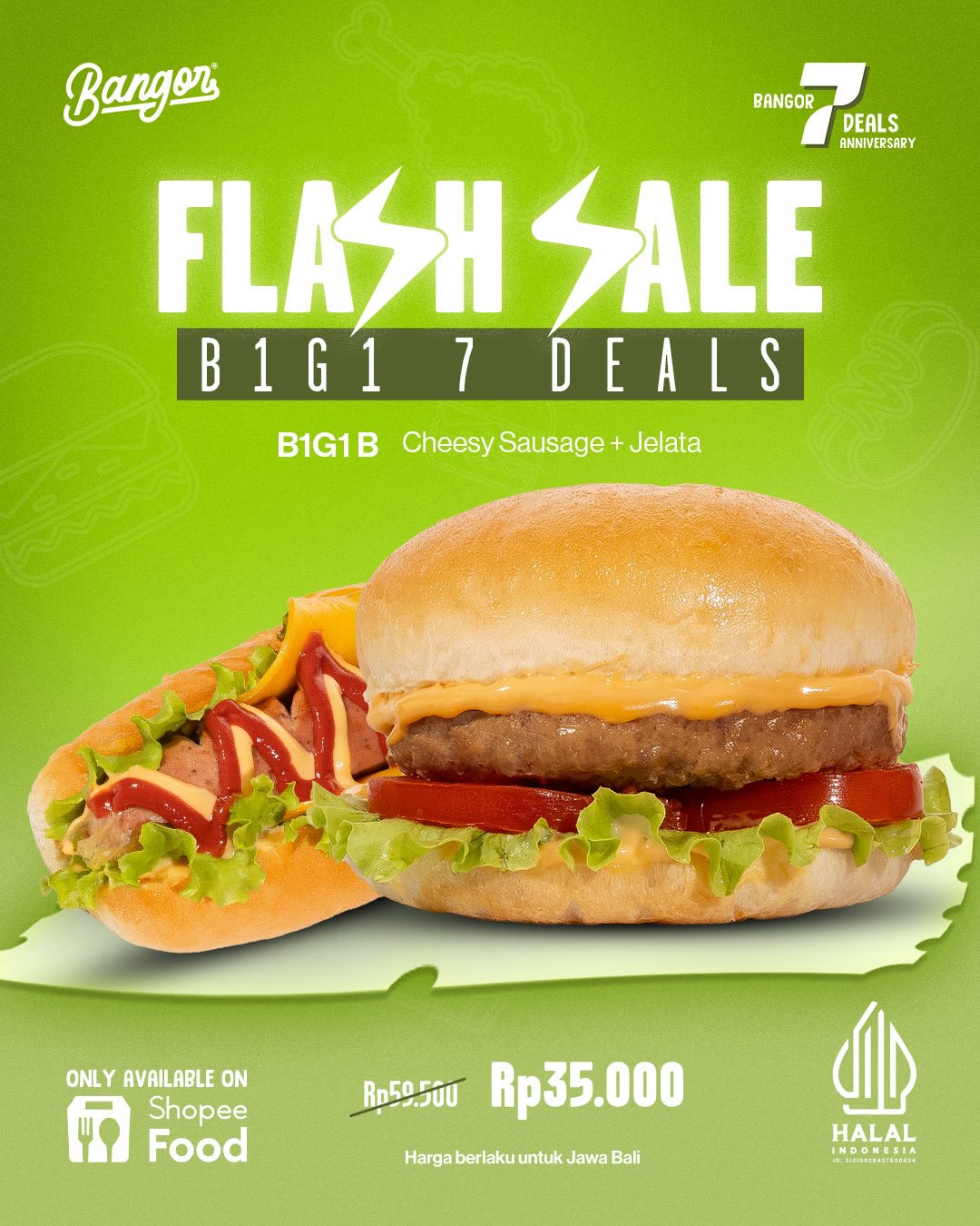 Burger Bangor Ulang Tahun ke-7: Promo Mulai 8 Ribuan! (8-9 Agustus) - Image 7