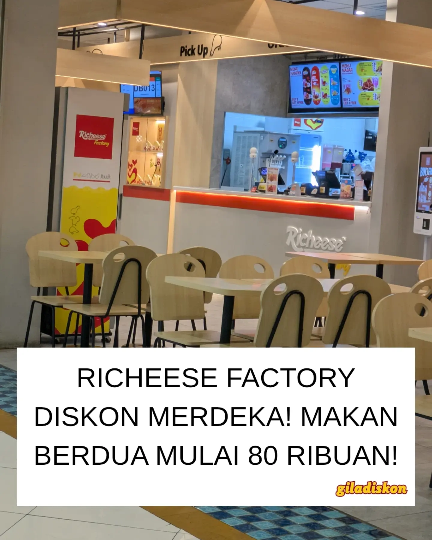 Promo Merdeka Duo Richeese: 2 Ayam + 2 Nasi + 2 Minum + 2 Side - Image 1