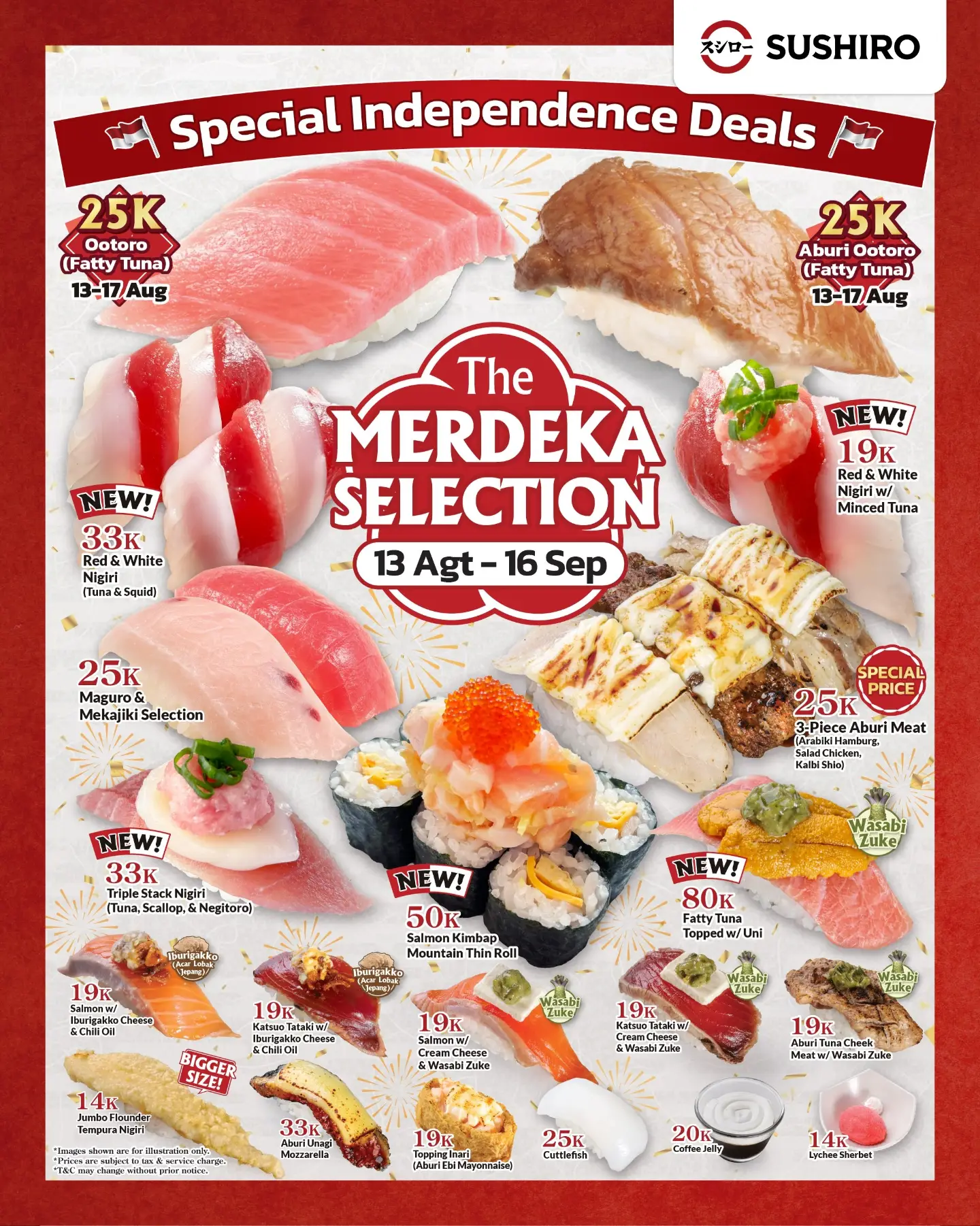 Promo Merdeka Sushiro: Bebas Pilih Sushi Favoritmu! - Image 1