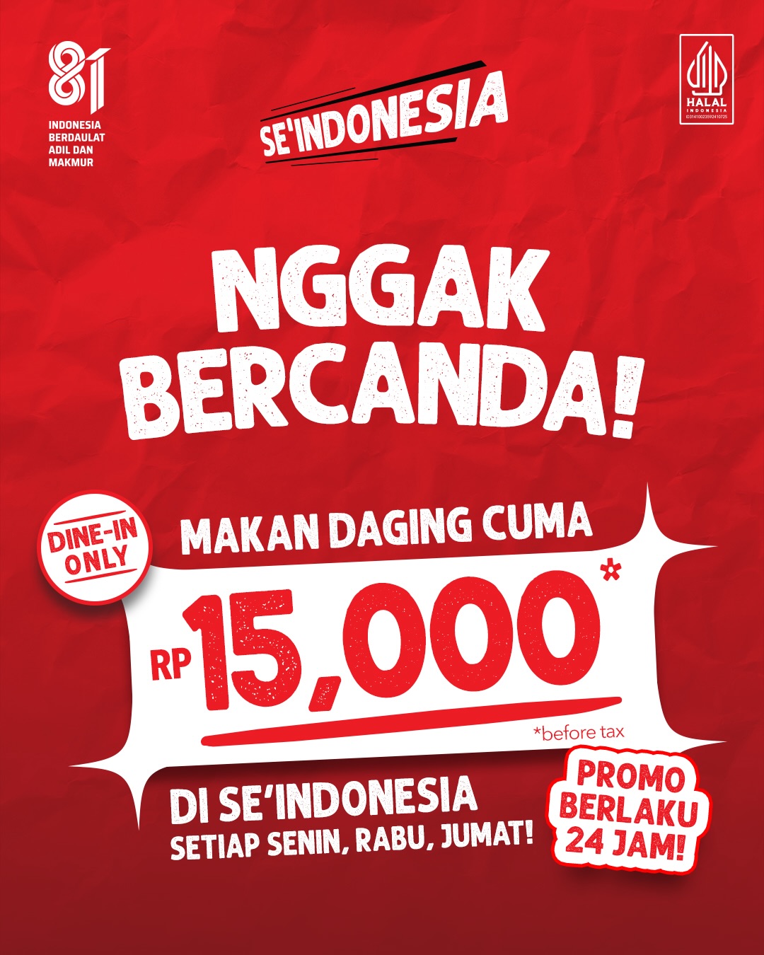 Promo Se'I Original Sapi Rp15.000 di Se'Indonesia