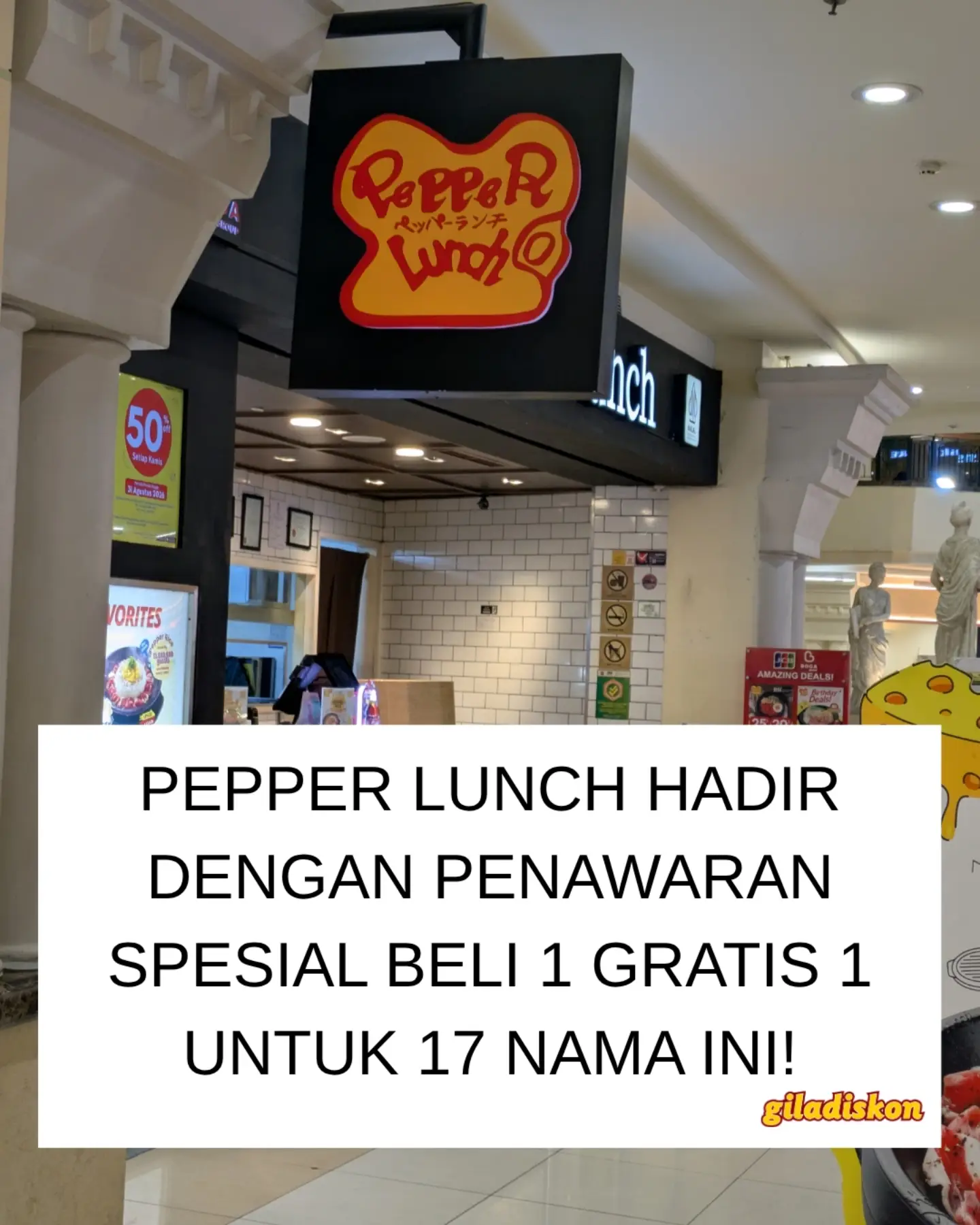 Buy 1 Free 1 di Pepper Lunch untuk Rayakan 17 Agustus - Image 1