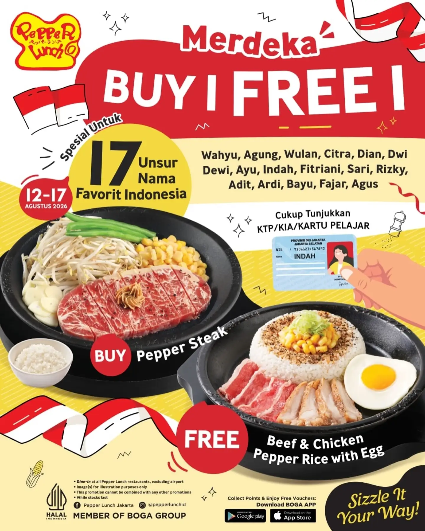Buy 1 Free 1 di Pepper Lunch untuk Rayakan 17 Agustus - Image 2