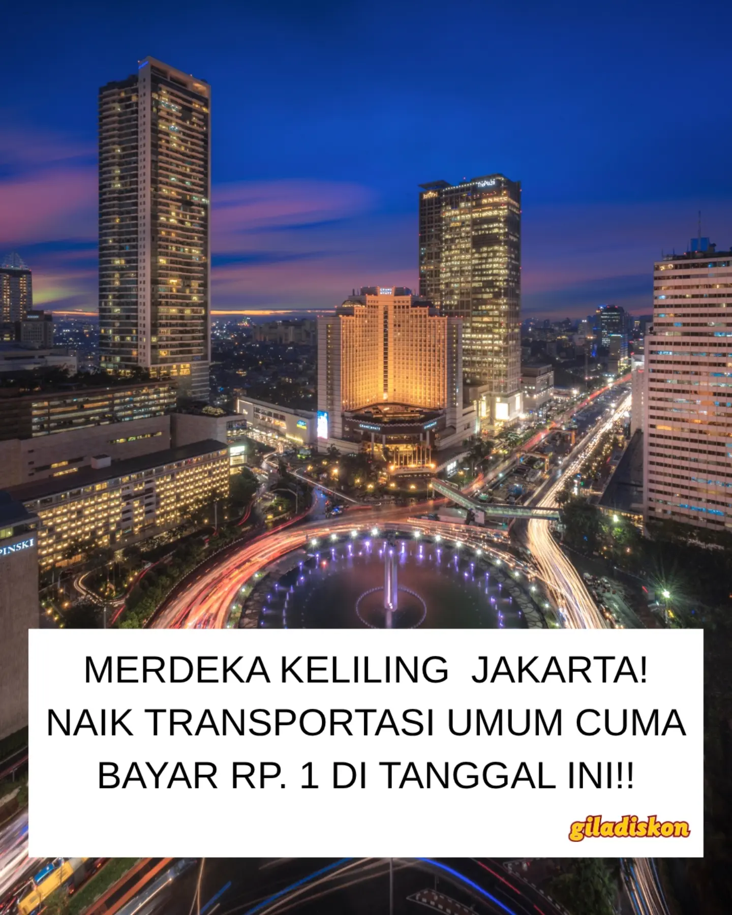 17 Agustus: Transportasi Publik Jakarta Rp1 - Image 1
