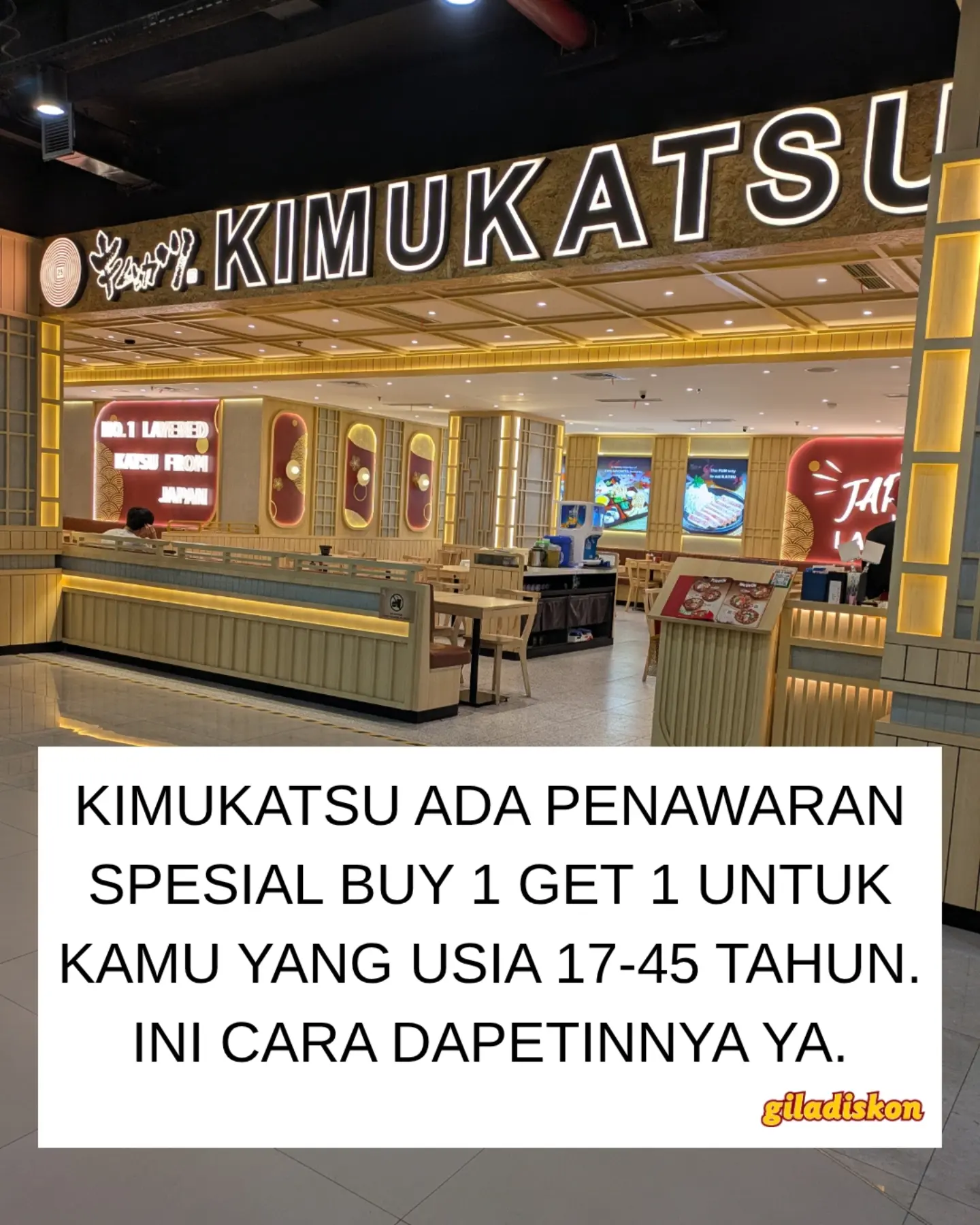 Promo Spesial Kimukatsu untuk Umur 17-45, Cuma 5 Hari! - Image 1