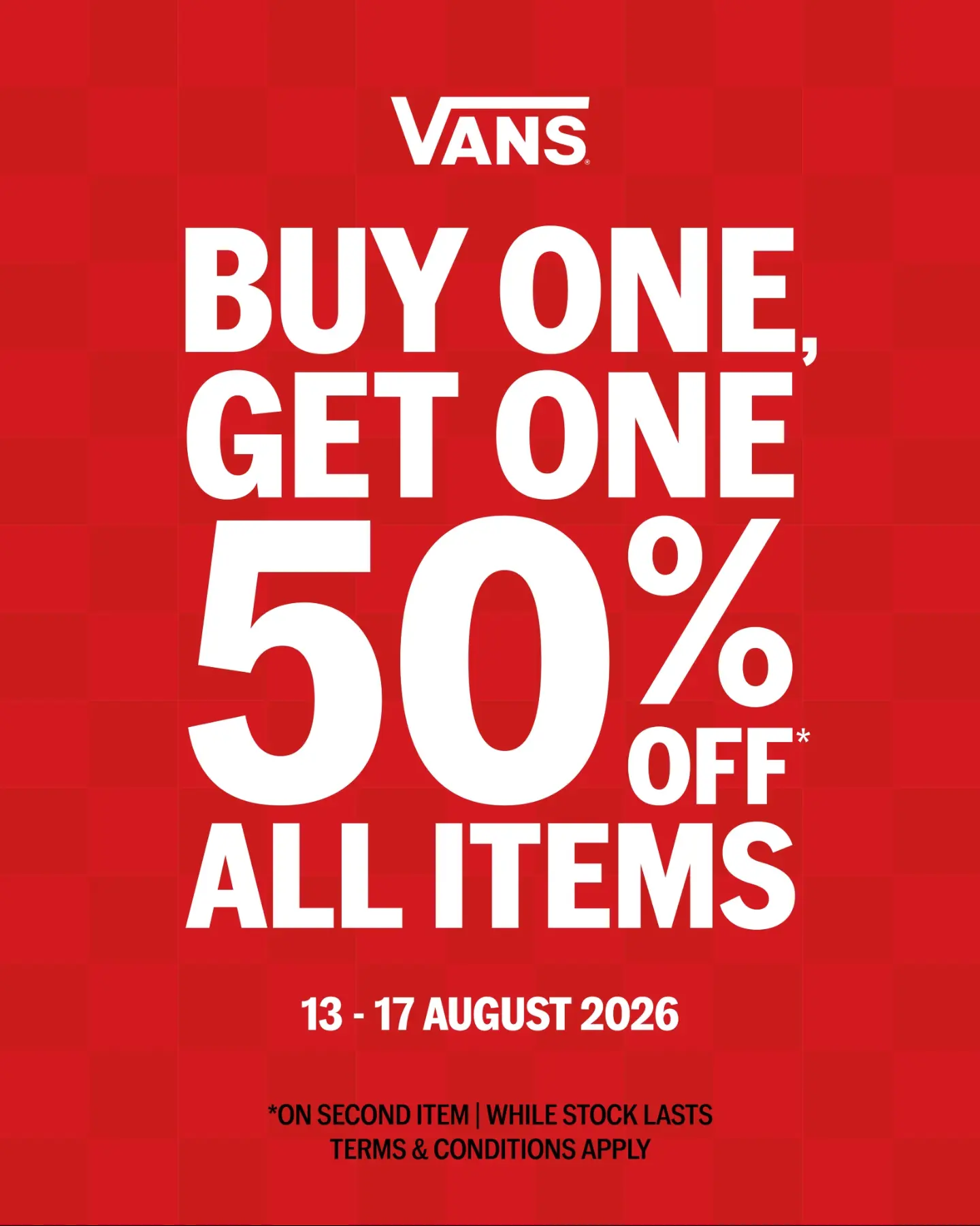 Promo Vans 17an: Beli 1, Item ke-2 Diskon 50%! - Image 2