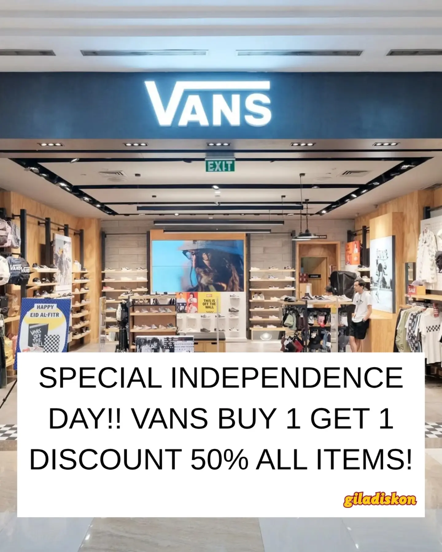 Promo Vans 17an: Beli 1, Item ke-2 Diskon 50%! - Image 1