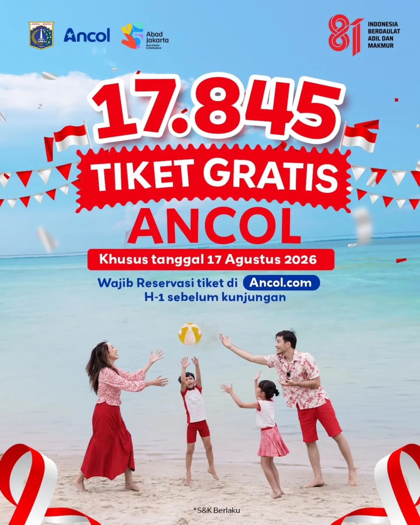 Gratis Masuk Ancol 17 Agustus! Wajib Reservasi Online - Image 2
