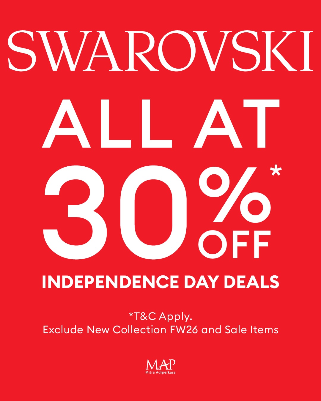Diskon 30% Semua Item Swarovski 14-17 Agustus - Image 2