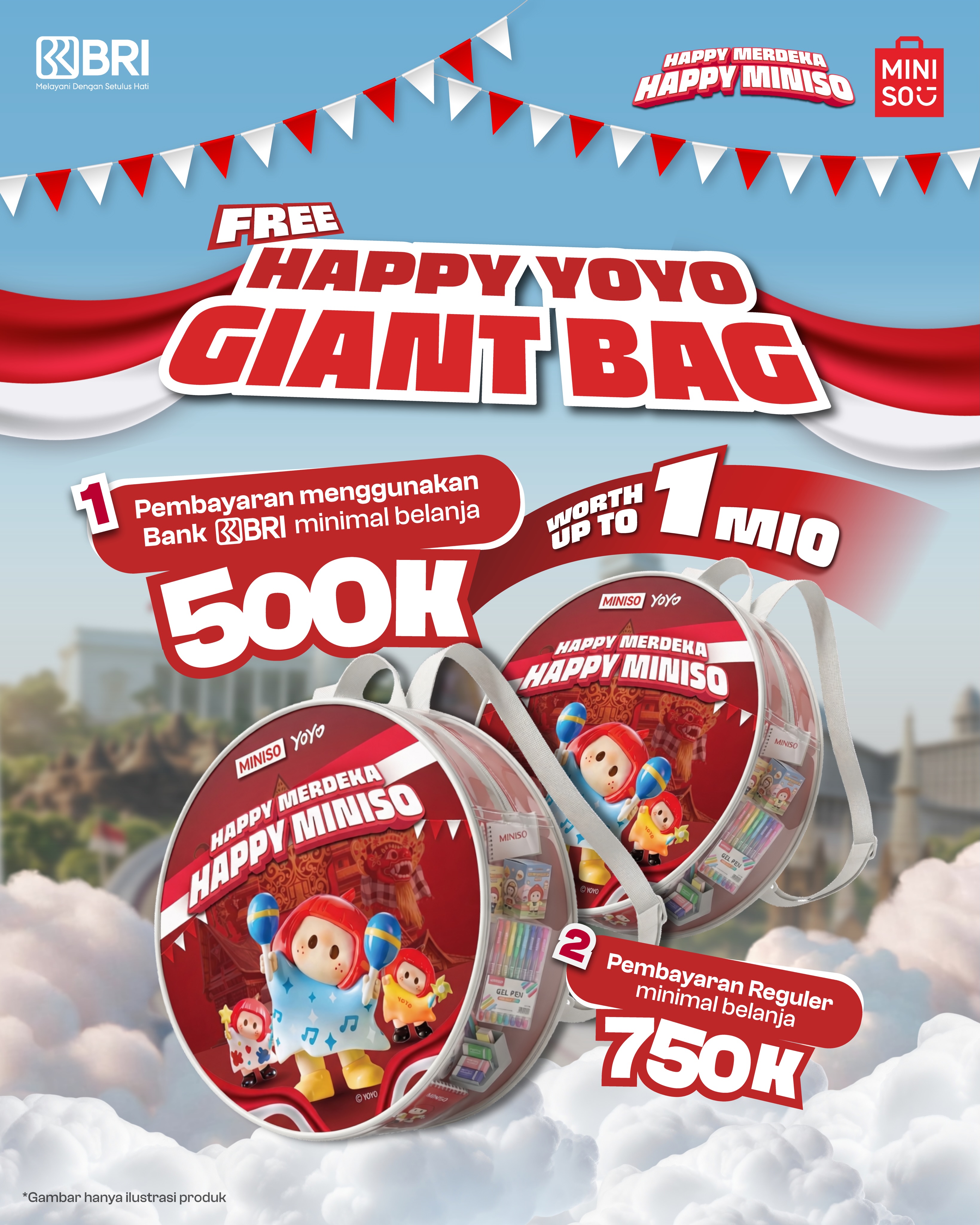 Berburu Promo 17an di Miniso: Free Dessert & YOYO Giant Bag! - Image 3