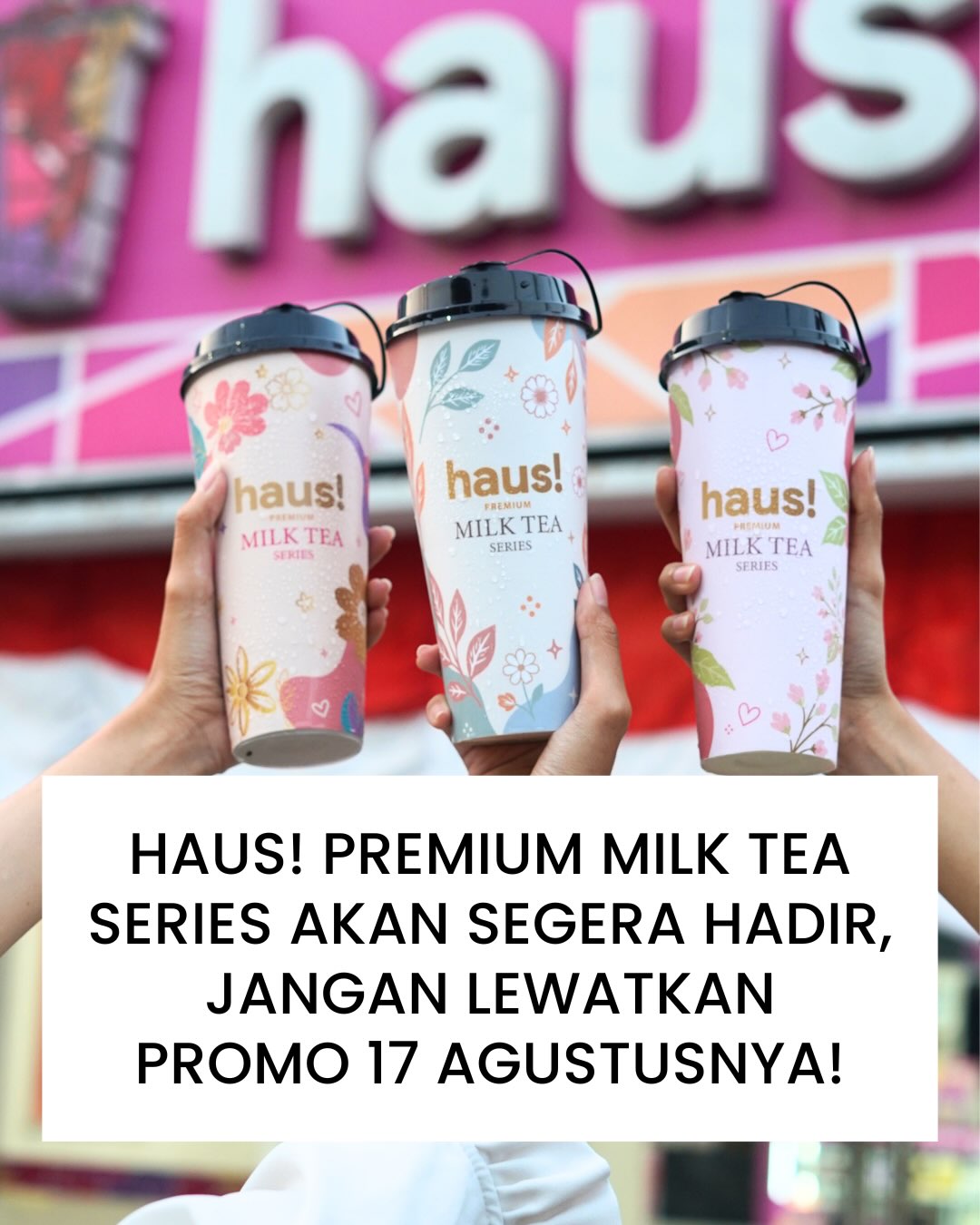 Promo 17-An Haus! Milk Tea Series: 50% OFF atau Free Topping