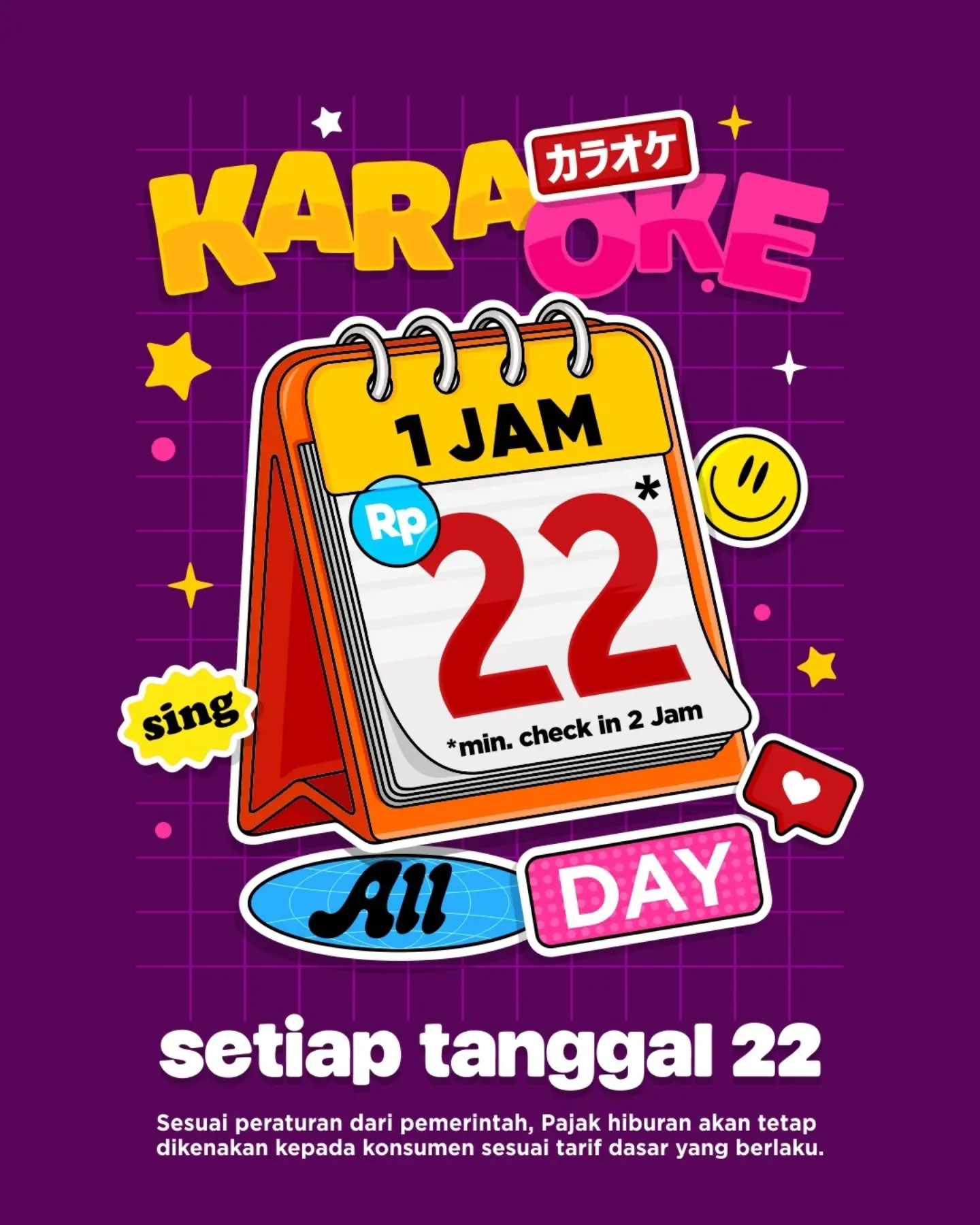 Karaoke 1 Jam Rp22 Setiap Tanggal 22! - Image 3