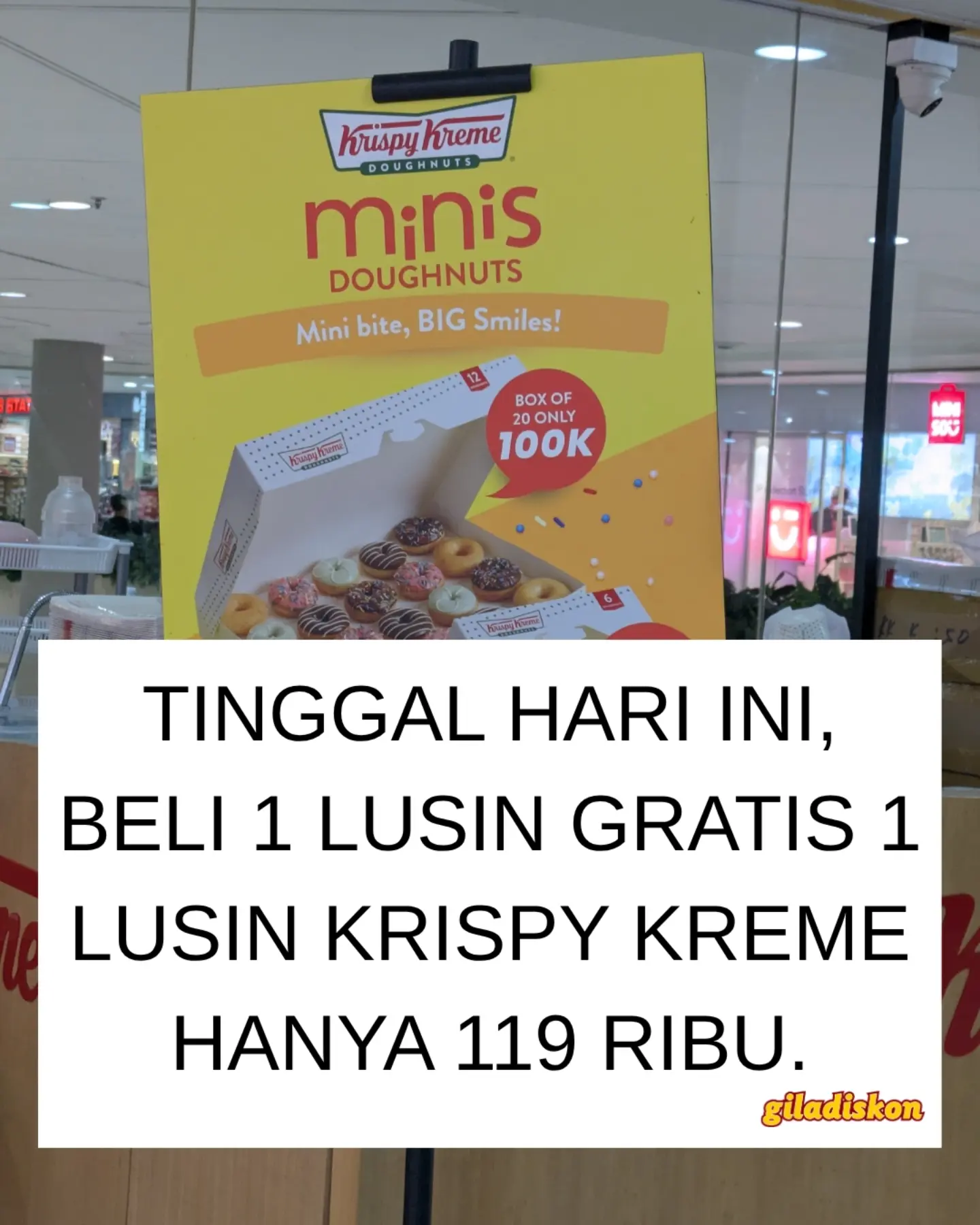 Promo 17 Agustus: Beli 1 Gratis 1 Lusin Donat Krispy Kreme - Image 1