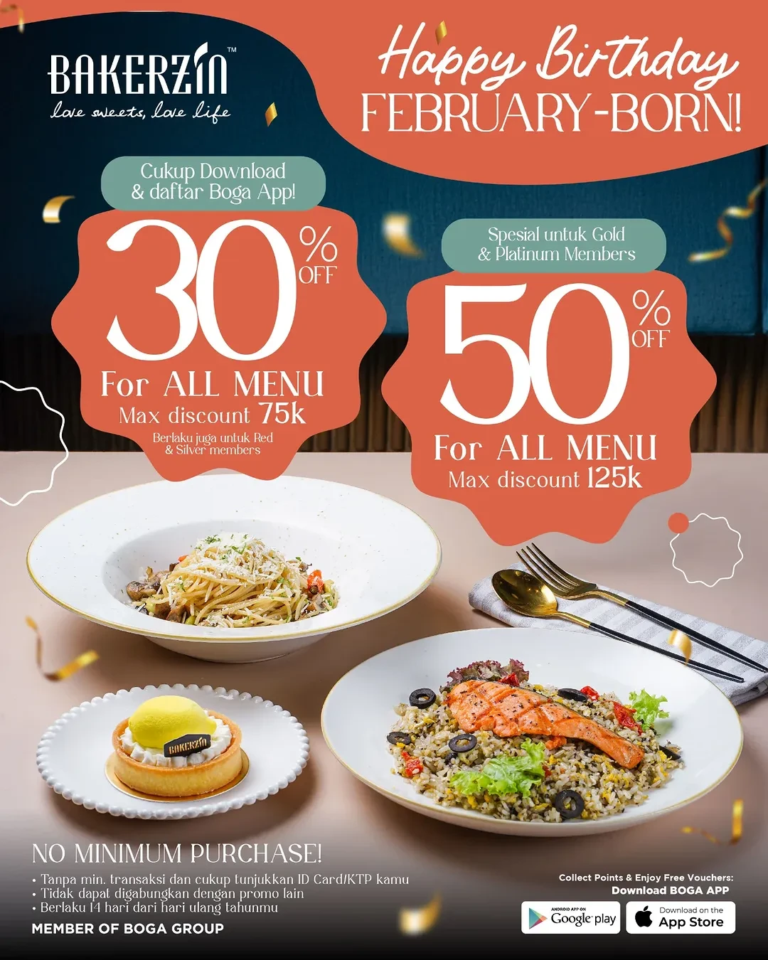 Promo Bakerzin Diskon s/d 50% dengan Boga App
