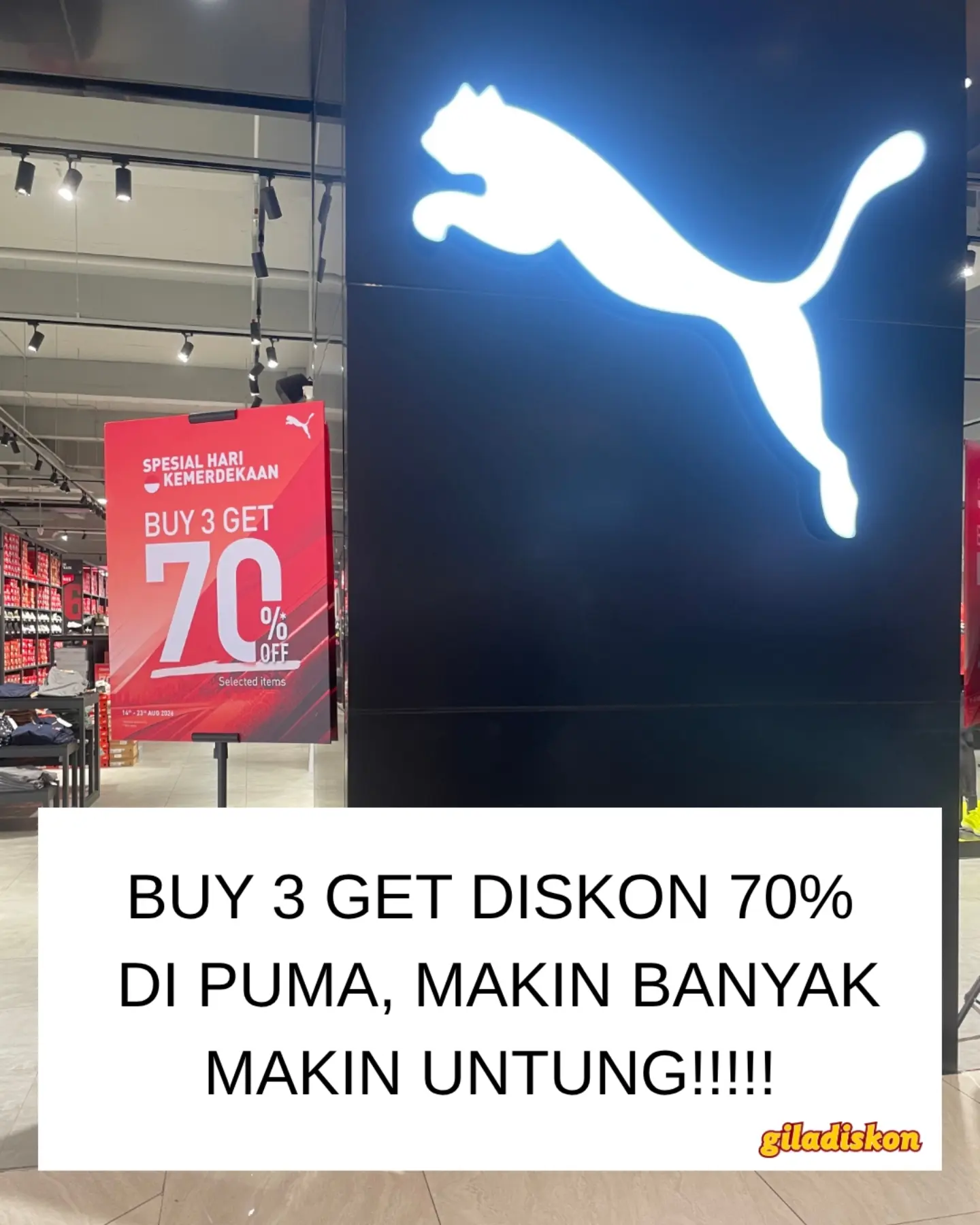 Puma Sale Gila-gilaan Diskon Hingga 70% Sampai 23 Agustus - Image 1
