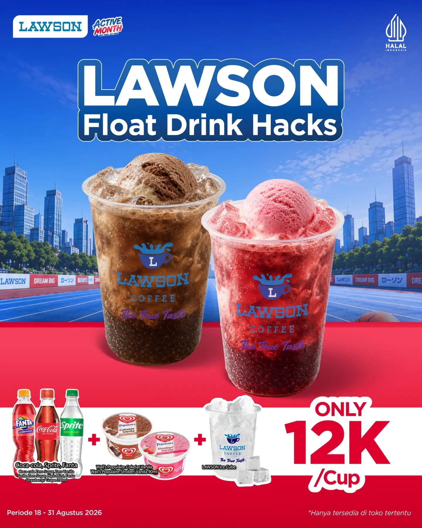 Float Drink ala Lawson: Soda + Es Krim Walls, 12K - Image 1