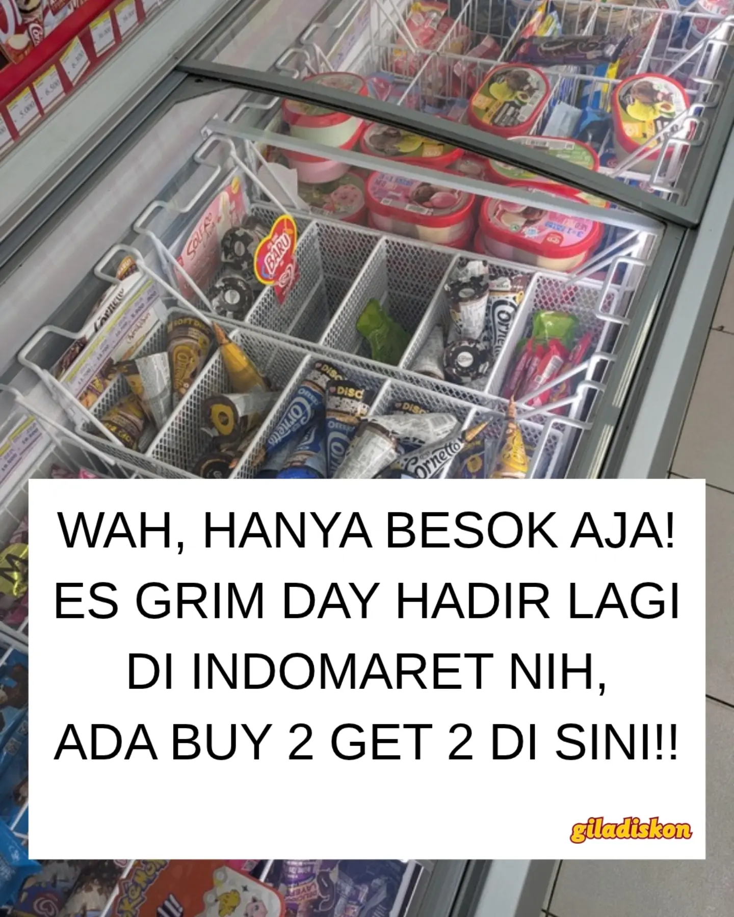 Promo Es Krim Day: Magnum 2 Rp25rb, Beli 2 Gratis 2, Haku 2 Rp15rb - Image 1