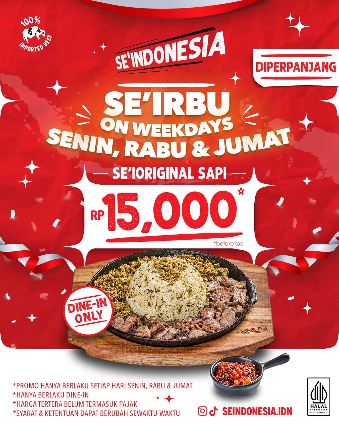 Promo Se'i Sapi Rp15.000 Diperpanjang s/d 31 Agustus 2026! - Image 1