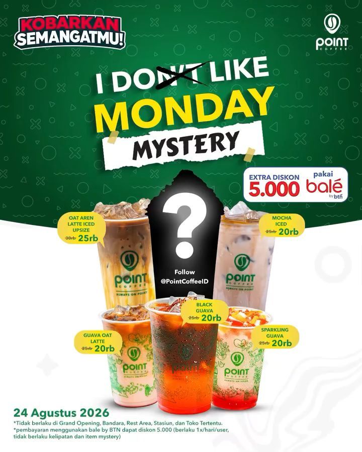 Mystery Monday! Frappe 18K & Menu Spesial 20K + Diskon 5K - Image 2