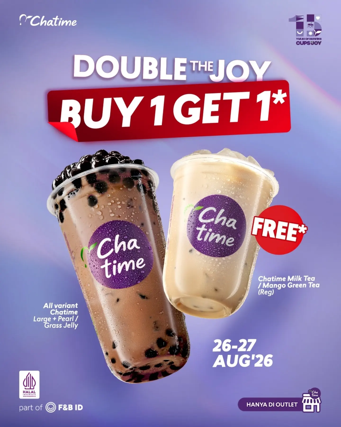 Chatime B1G1: Beli 1 Gratis 1, Ajak Bestie! - Image 2