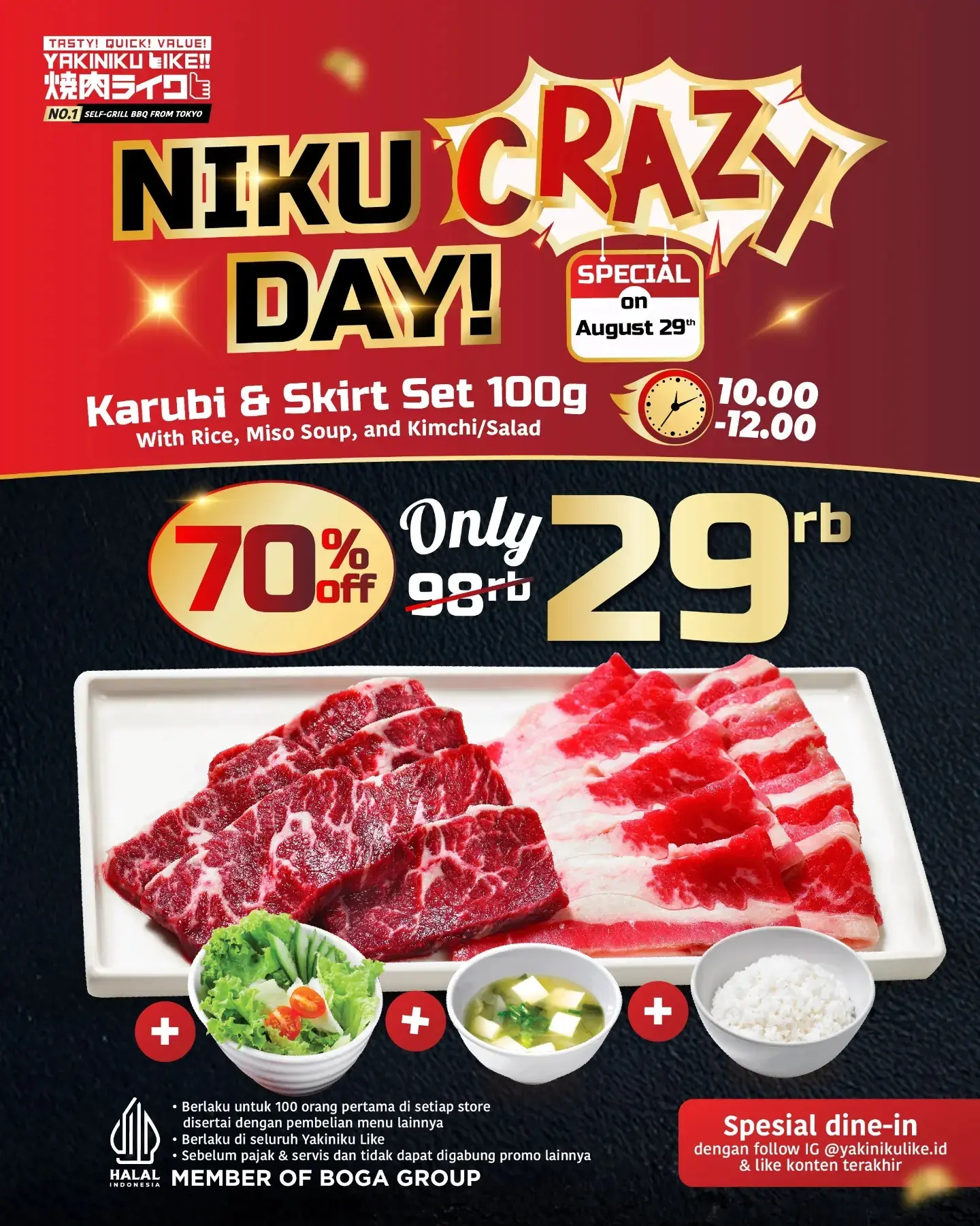 Niku Crazy Day Balik Lagi: Karubi & Skirt Set Rp29 Ribu, 29 Agustus 2026! - Image 2