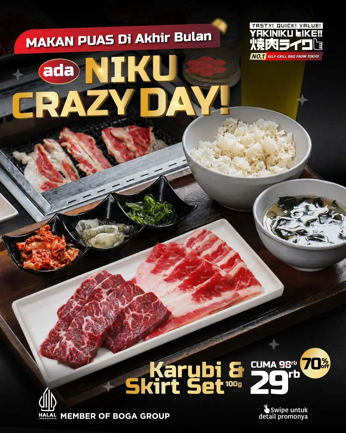 Niku Crazy Day Balik Lagi: Karubi & Skirt Set Rp29 Ribu, 29 Agustus 2026! - Image 3