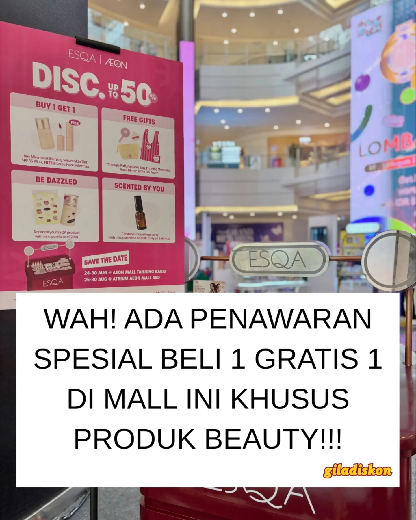 Beauty Playground Kembali! Diskon 50% + Buy 1 Get 1 di AEON Mall BSD