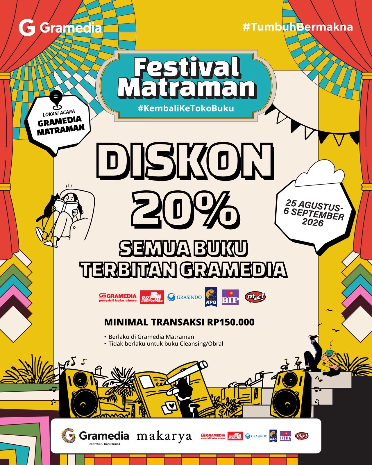 Festival Matraman: Diskon Buku s/d 70%, Ada Kuliner & Mainan! - Image 3