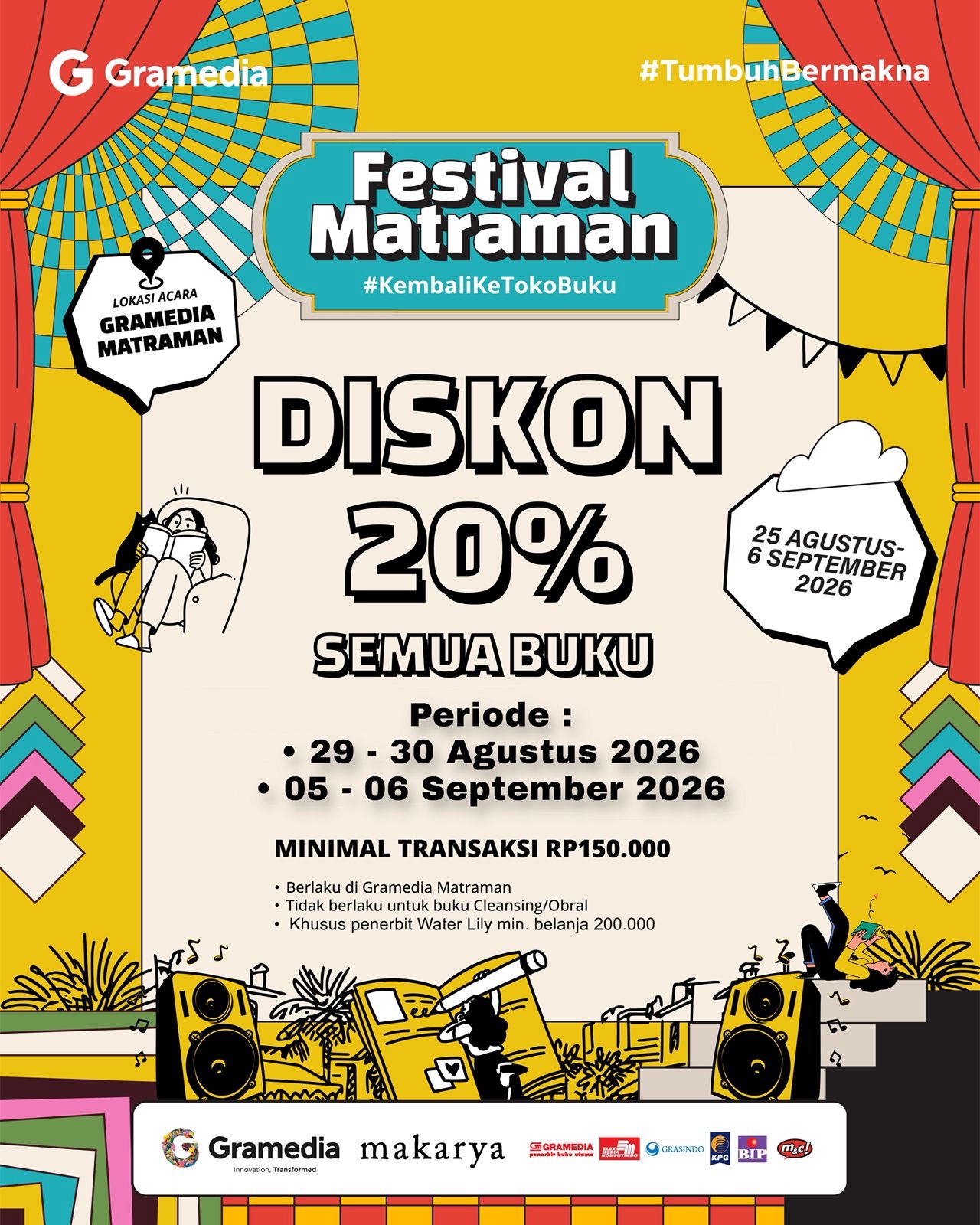 Festival Matraman: Diskon Buku s/d 70%, Ada Kuliner & Mainan! - Image 4