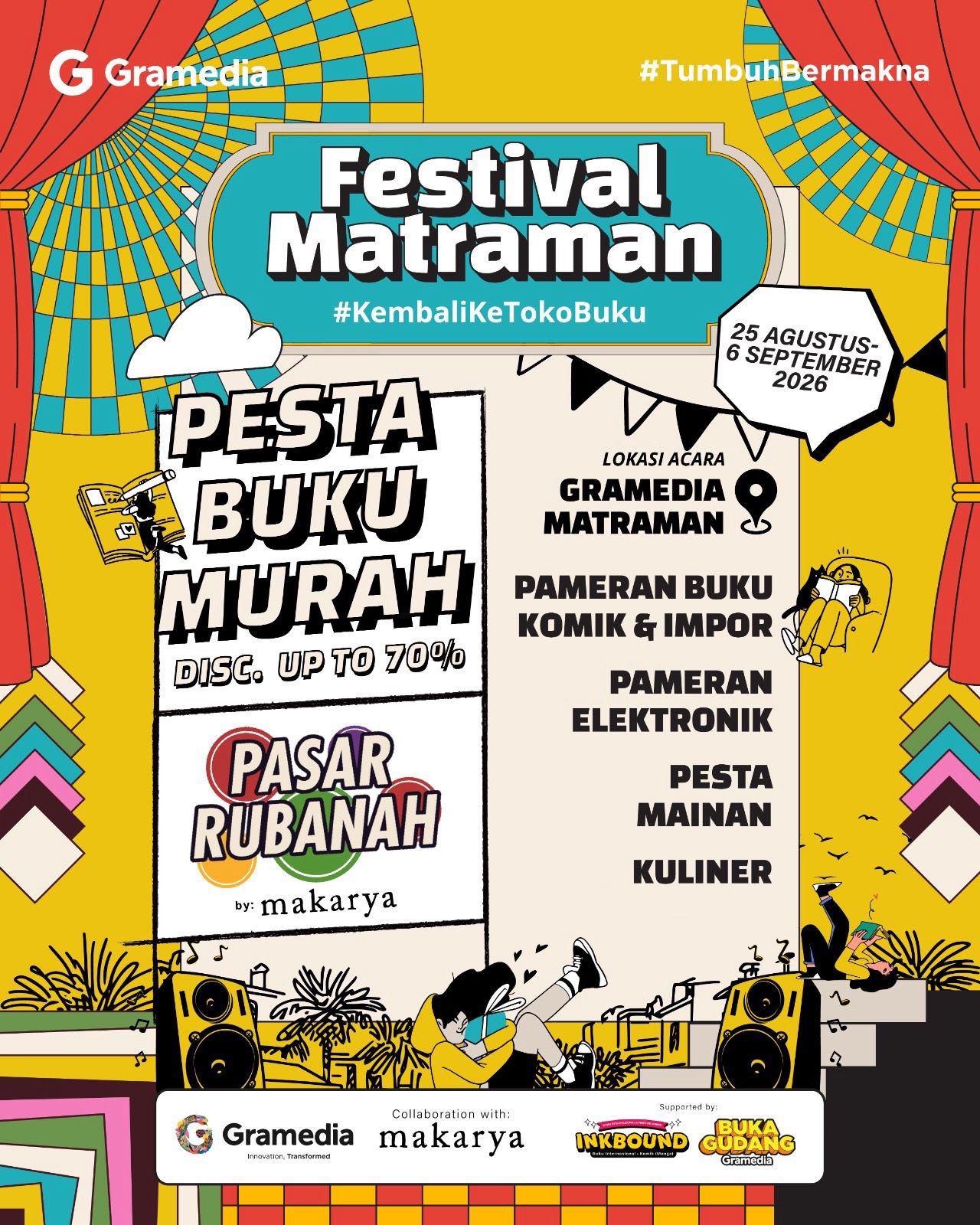 Festival Matraman: Diskon Buku s/d 70%, Ada Kuliner & Mainan! - Image 1