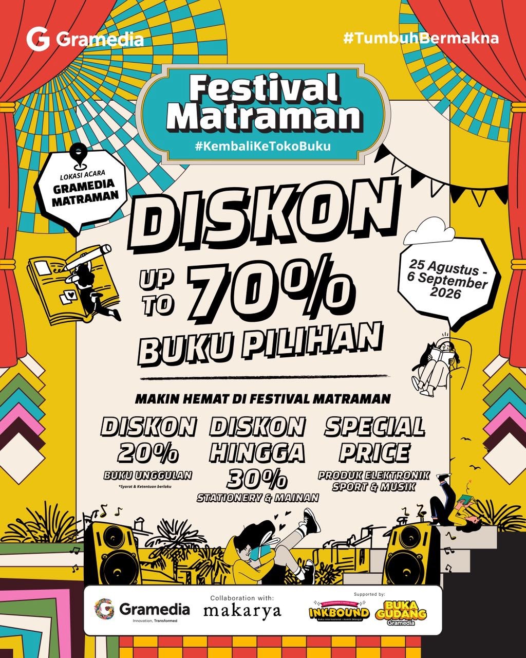 Festival Matraman: Diskon Buku s/d 70%, Ada Kuliner & Mainan! - Image 2