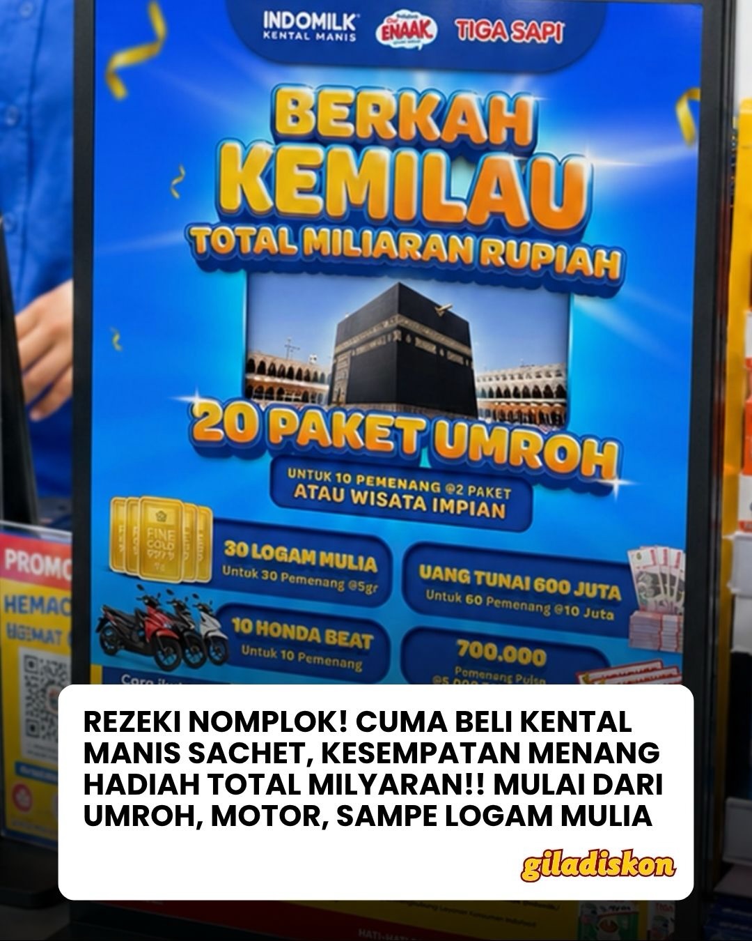 Promo Berkah Kemilau: Beli Sachet, Raih Umroh, Motor, dan Pulsa!