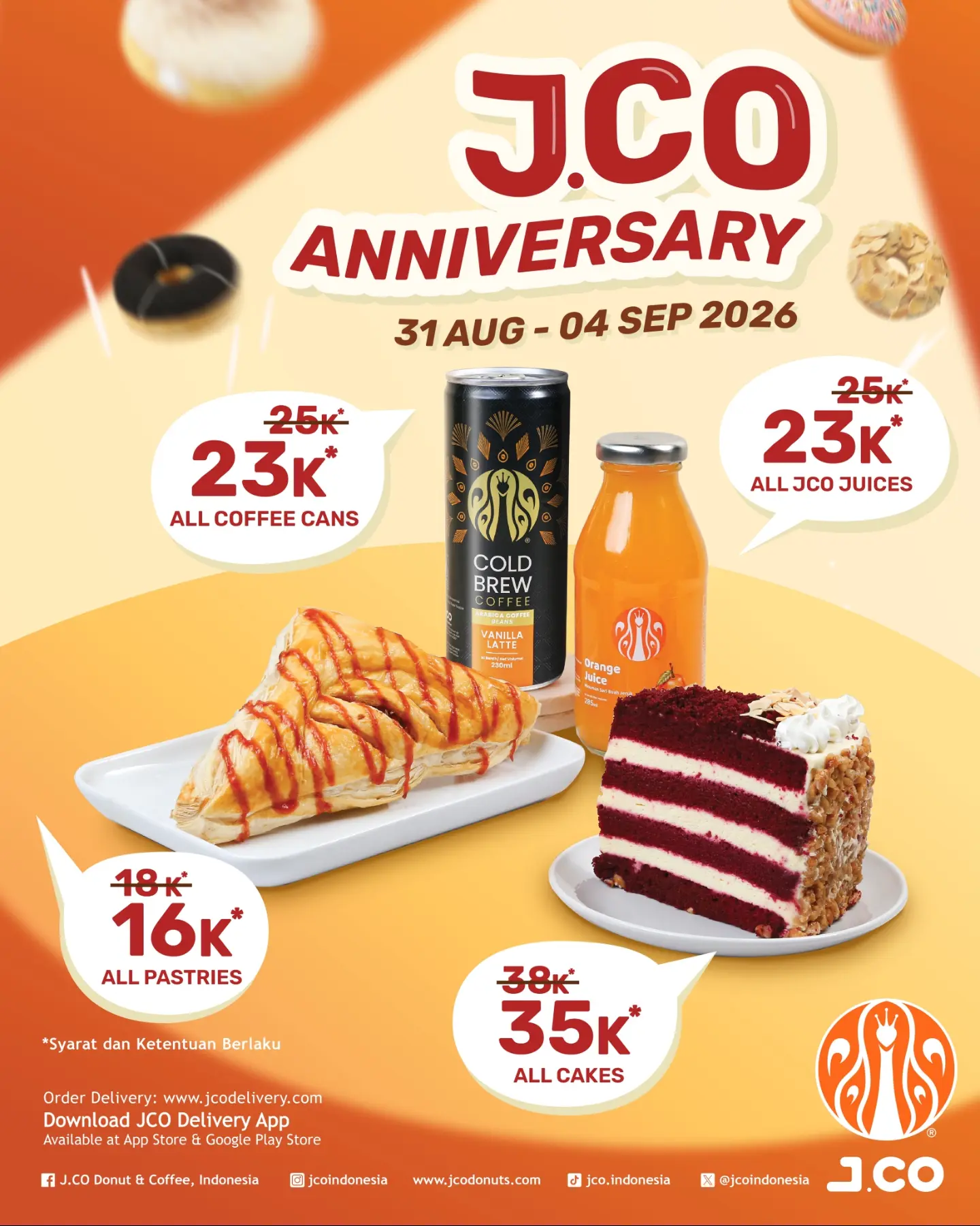 JCO 21st Anniversary Deals: Donuts from Rp118K, Cakes Rp35K - Image 8
