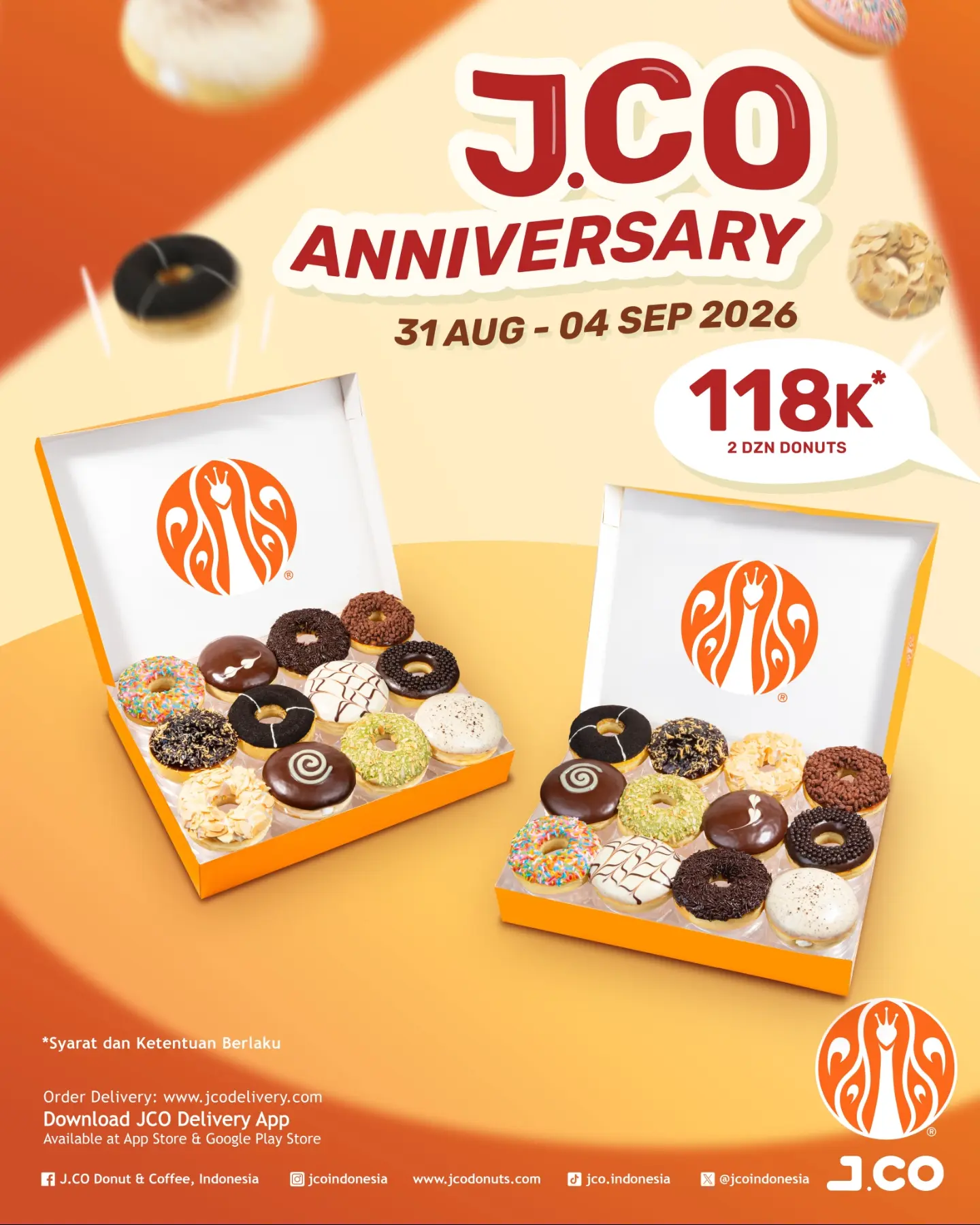 JCO 21st Anniversary Deals: Donuts from Rp118K, Cakes Rp35K - Image 2