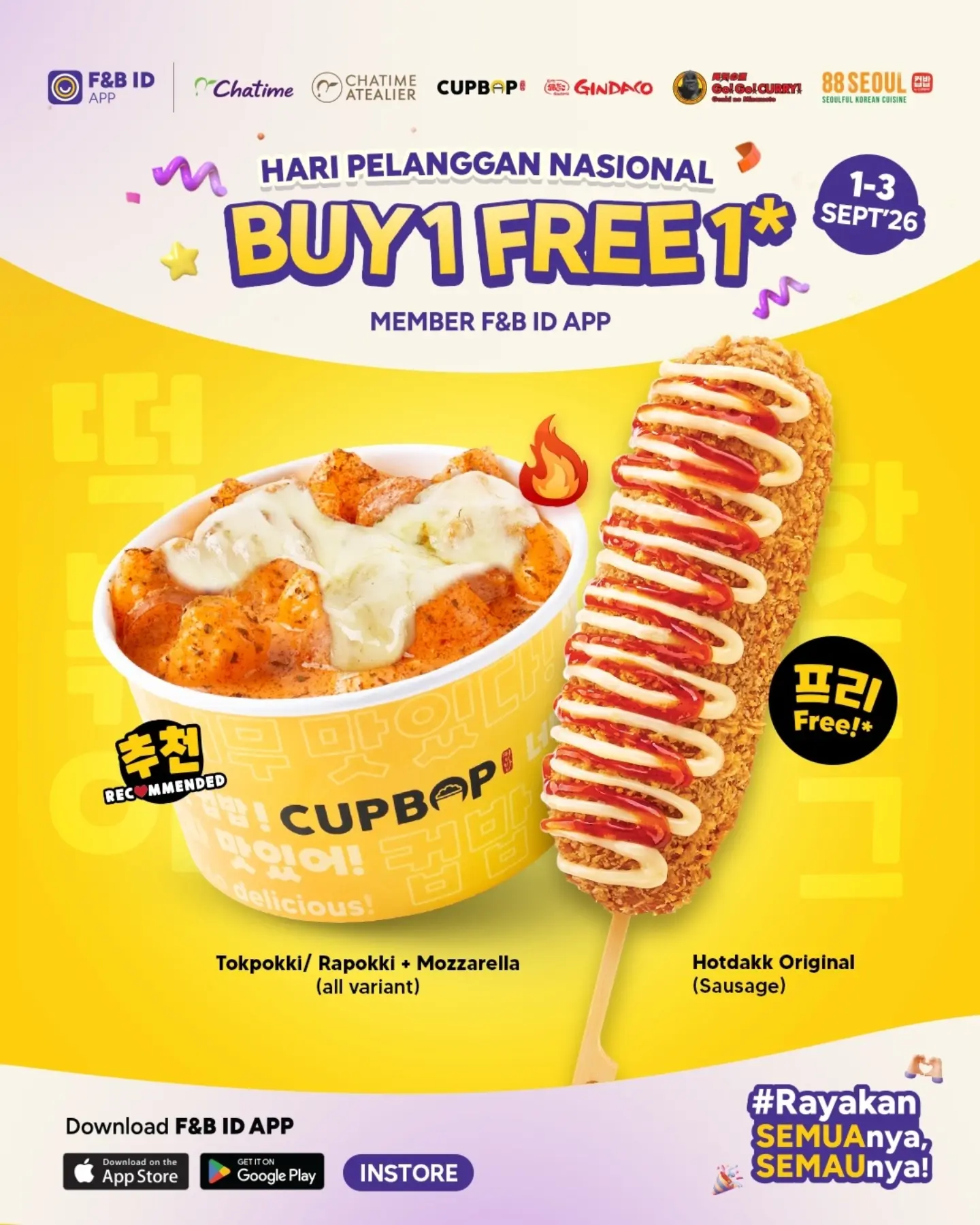 Buy 1 Free 1 Semua Brand F&B ID untuk Member - Image 5