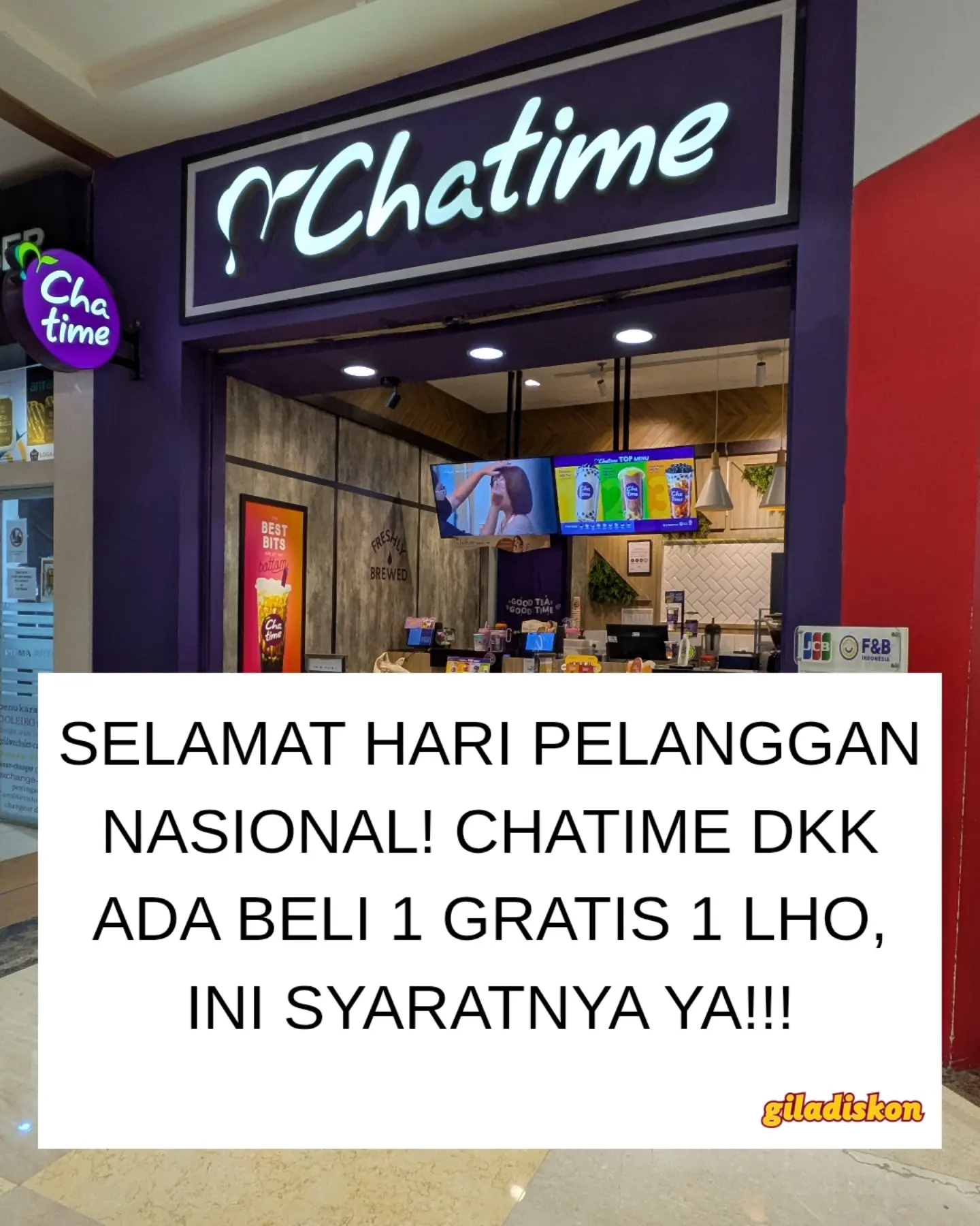 Buy 1 Free 1 Semua Brand F&B ID untuk Member - Image 1