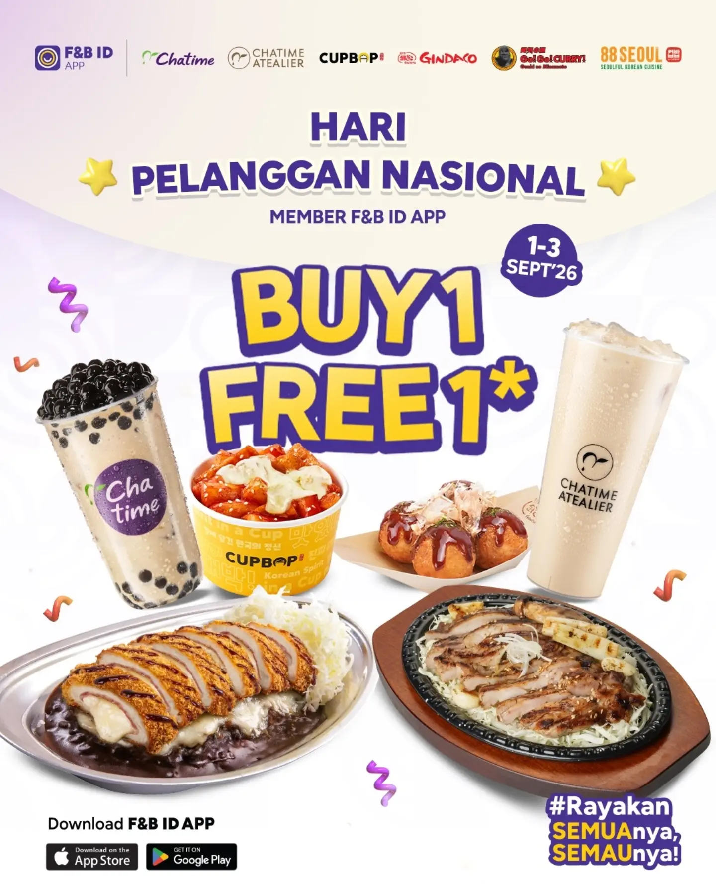 Buy 1 Free 1 Semua Brand F&B ID untuk Member - Image 2