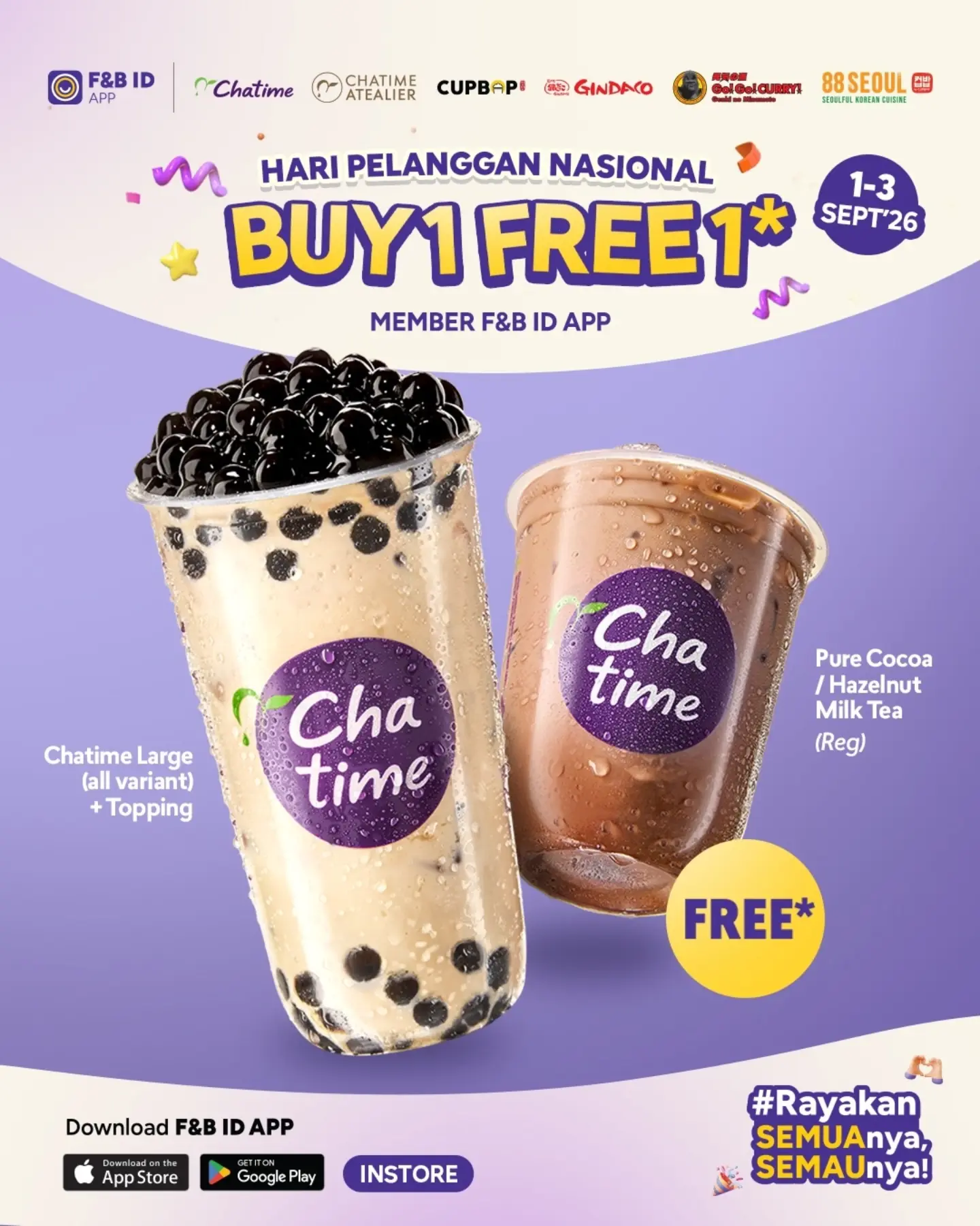 Buy 1 Free 1 Semua Brand F&B ID untuk Member - Image 3