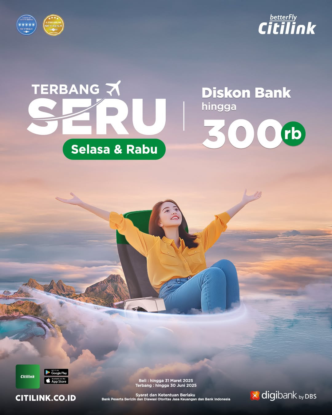 Promo Citilink Diskon s/d Rp 300.000 dengan Kartu Kredit digibank DBS - Image 2