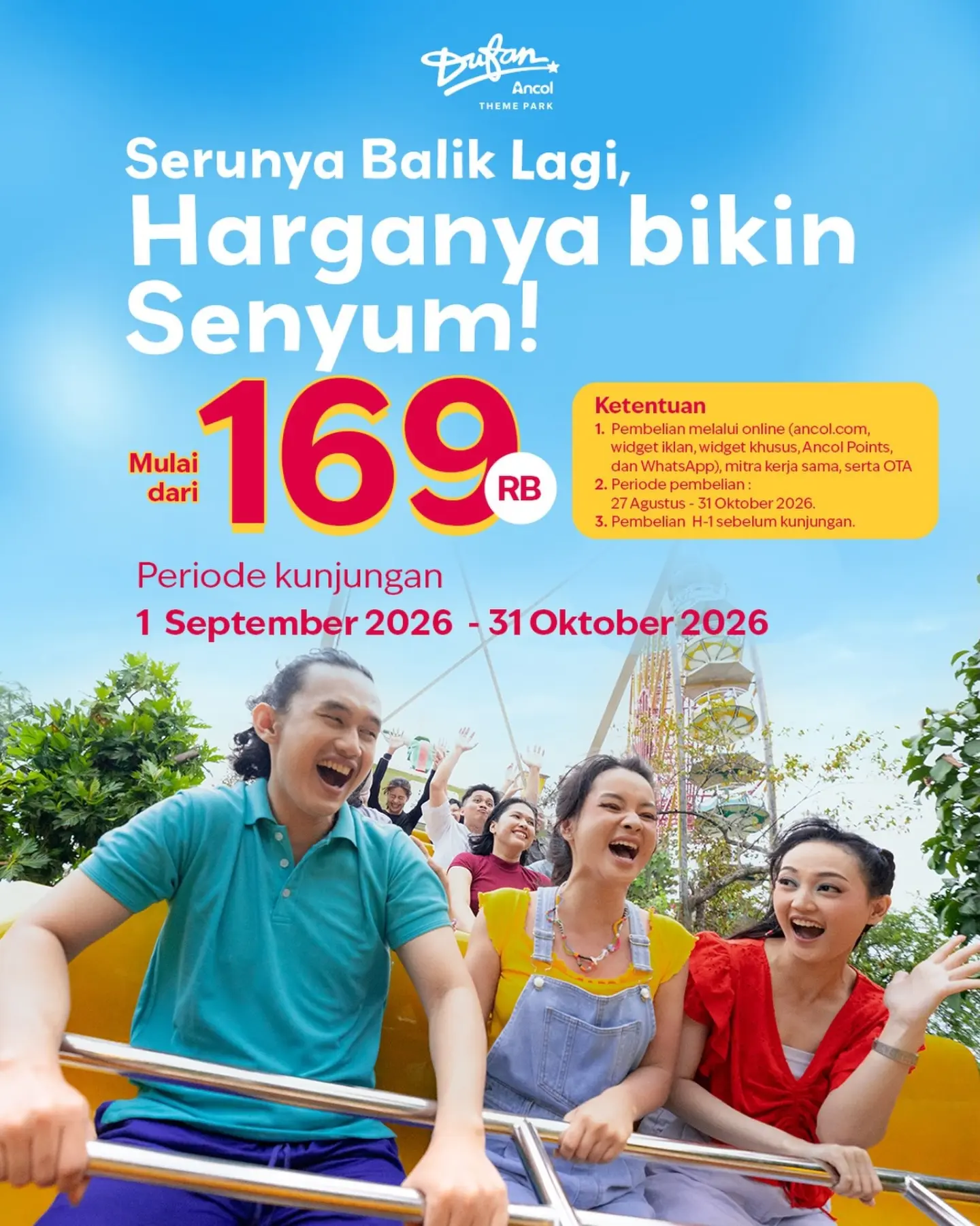 Promo Dufan: Tiket Mulai Rp169 Ribu buat Seru-seruan Bareng! - Image 1
