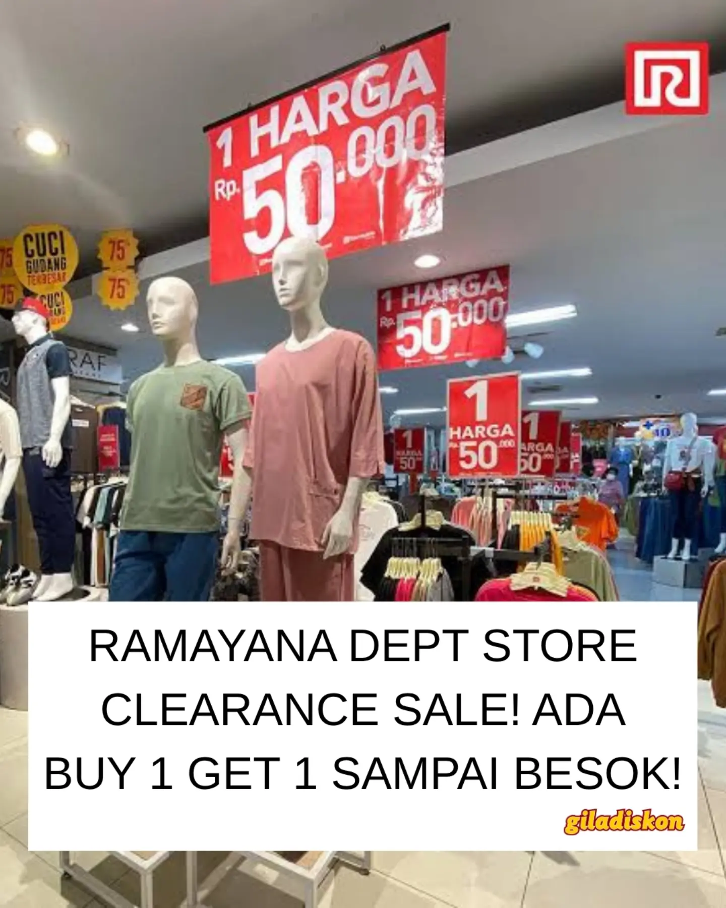 Ramayana: Buy 1 Get 1 Free untuk Sepatu Brand Pilihanmu - Image 1