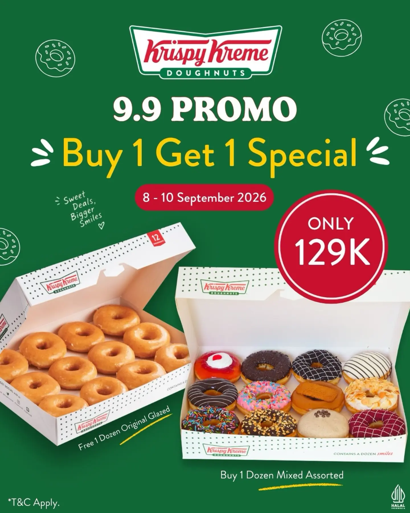 Buy 1 Get 1 Krispy Kreme: 2 Lusin Cuma 129 Ribu! - Image 2