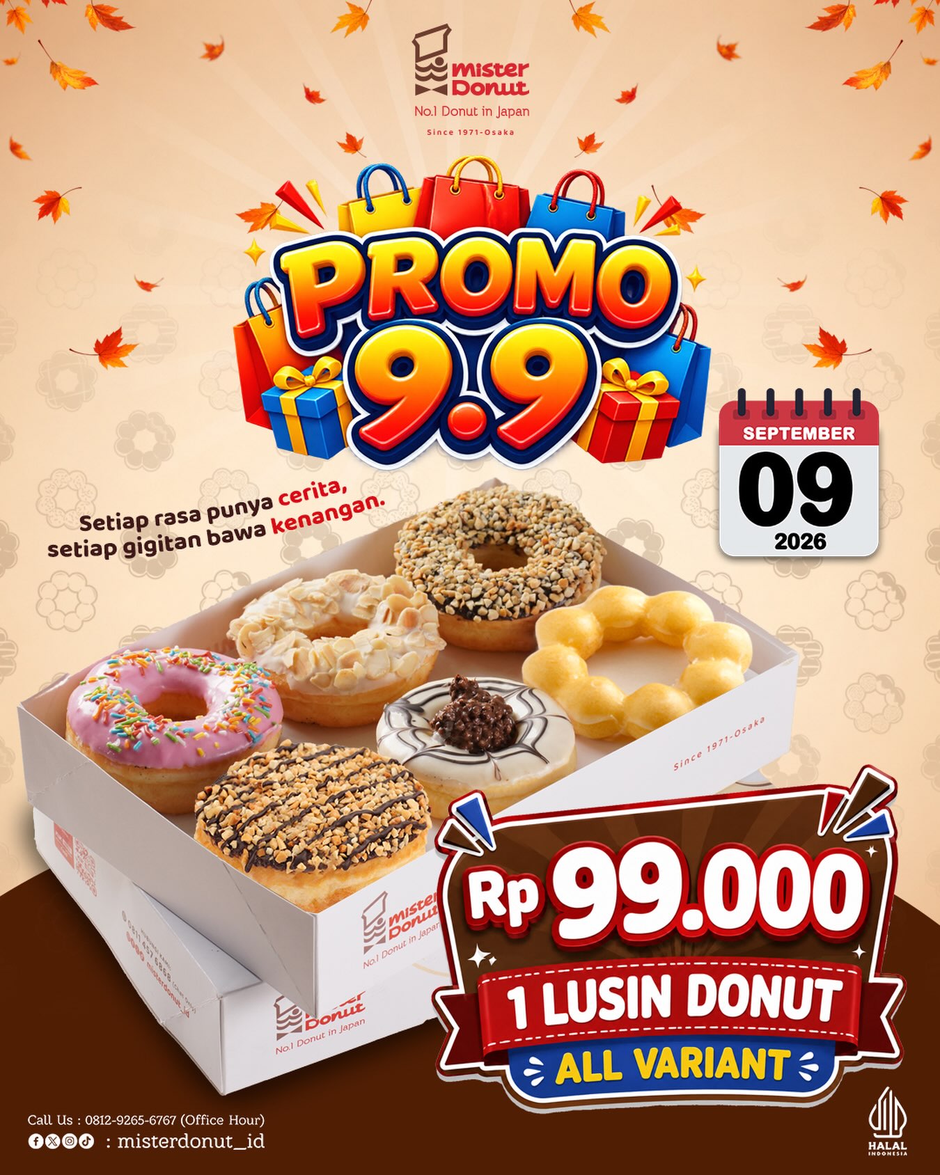 Promo 99K: 1 Lusin Donut Rp99.000, Semua Varian! - Image 1