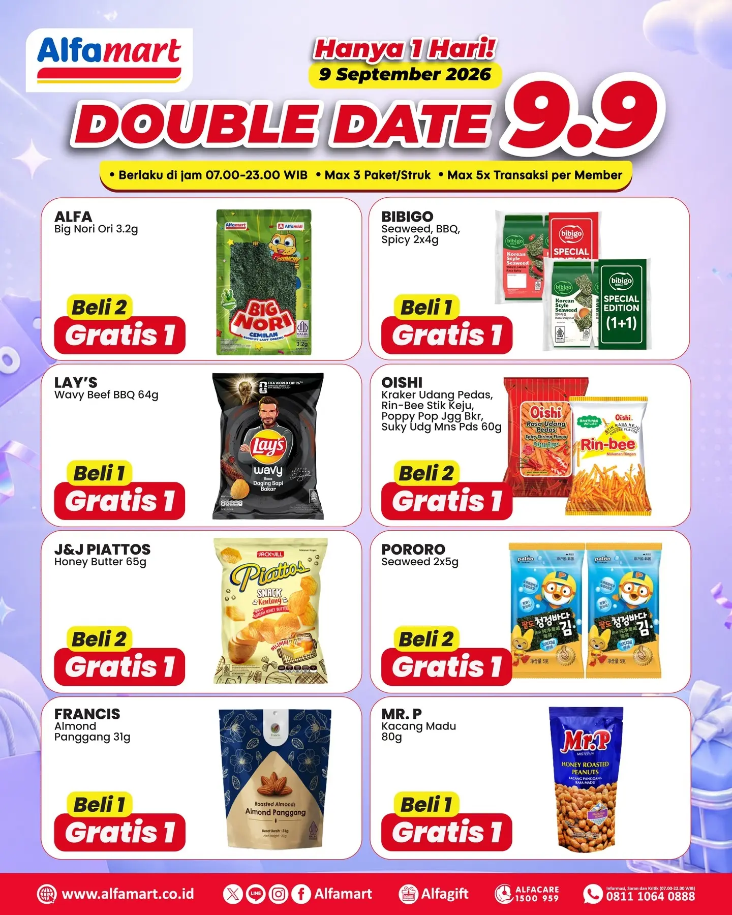 DOUBLE DATE 9.9‼️ Beli 1 Dapat Bonus, Beli 2 Dapat Bonus Lagi! COCOK BUAT NEMENI - Image 3
