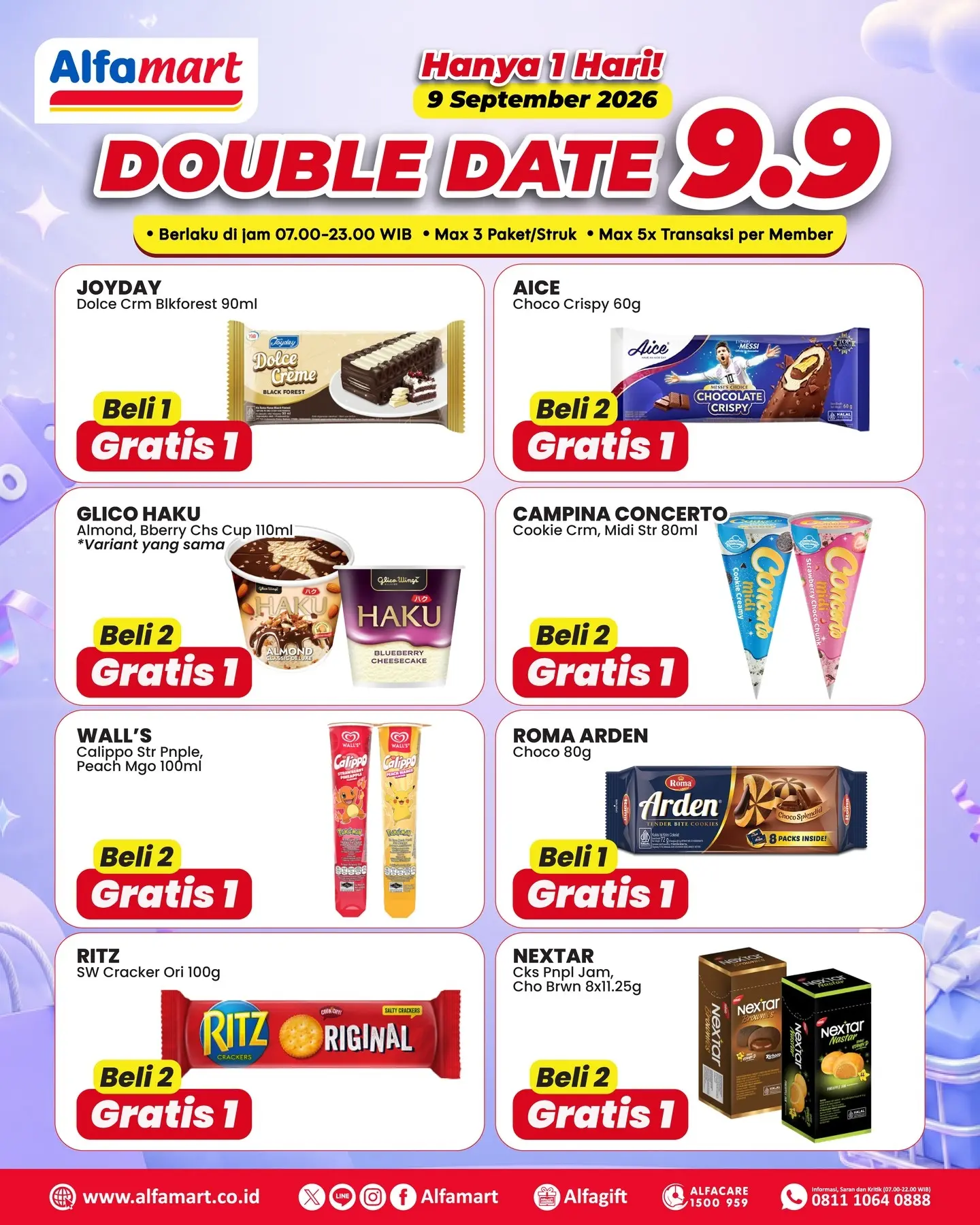 DOUBLE DATE 9.9‼️ Beli 1 Dapat Bonus, Beli 2 Dapat Bonus Lagi! COCOK BUAT NEMENI - Image 2