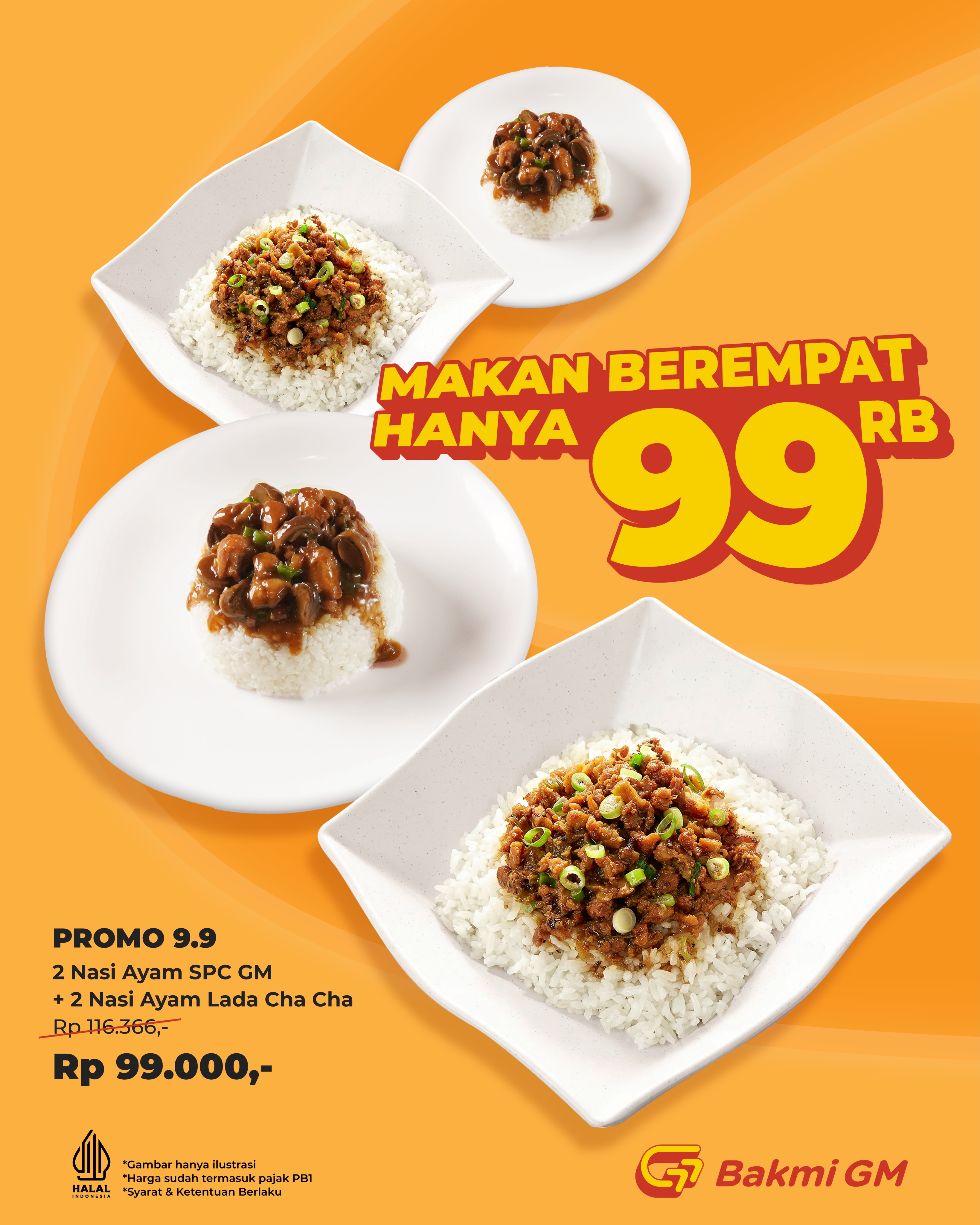 Cuma 99rb, 4 Orang Kenyang di Bakmi GM 9.9