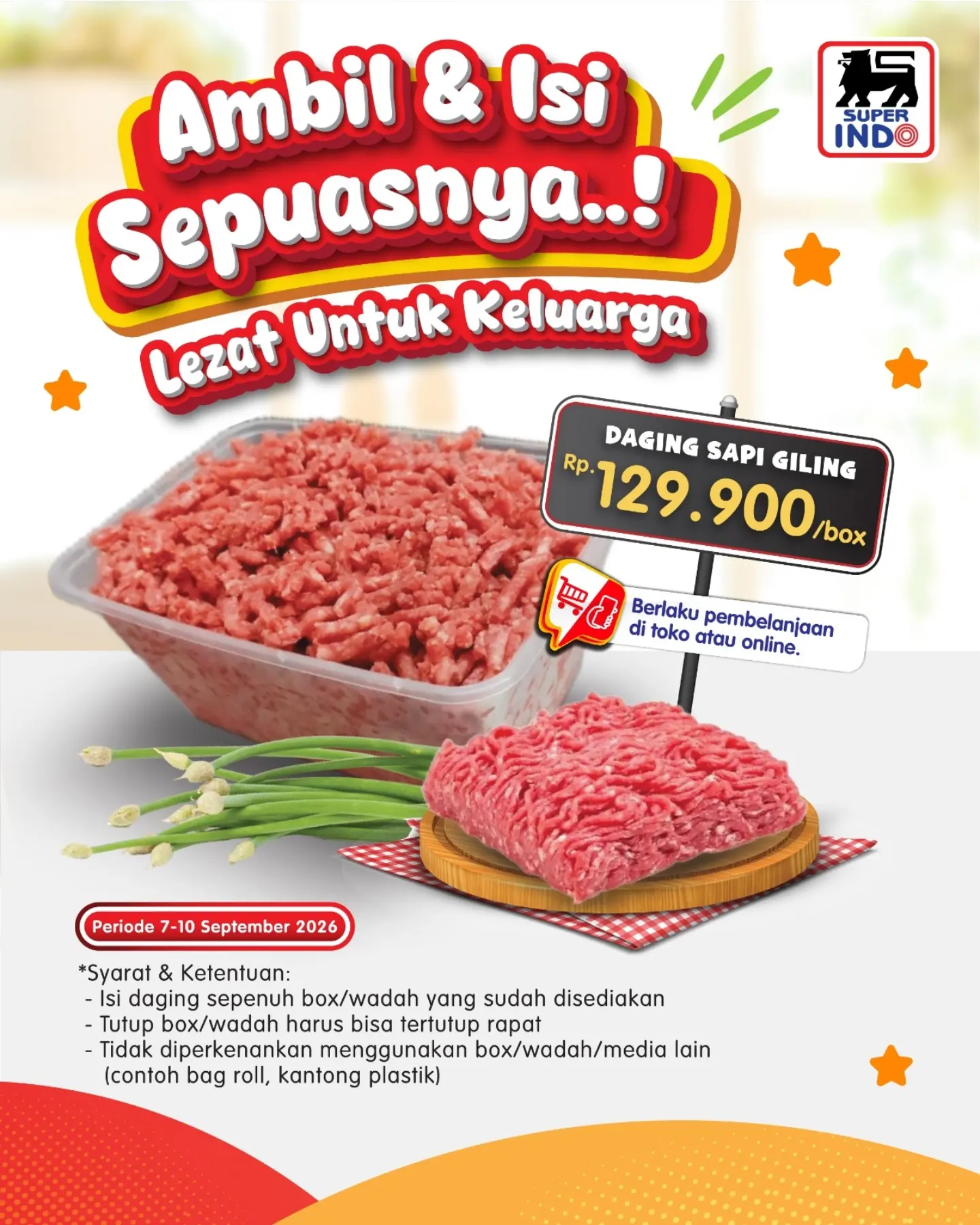 Ambil & Isi Sepuasnya Daging Giling Rp129.900/box di Super Indo - Image 2