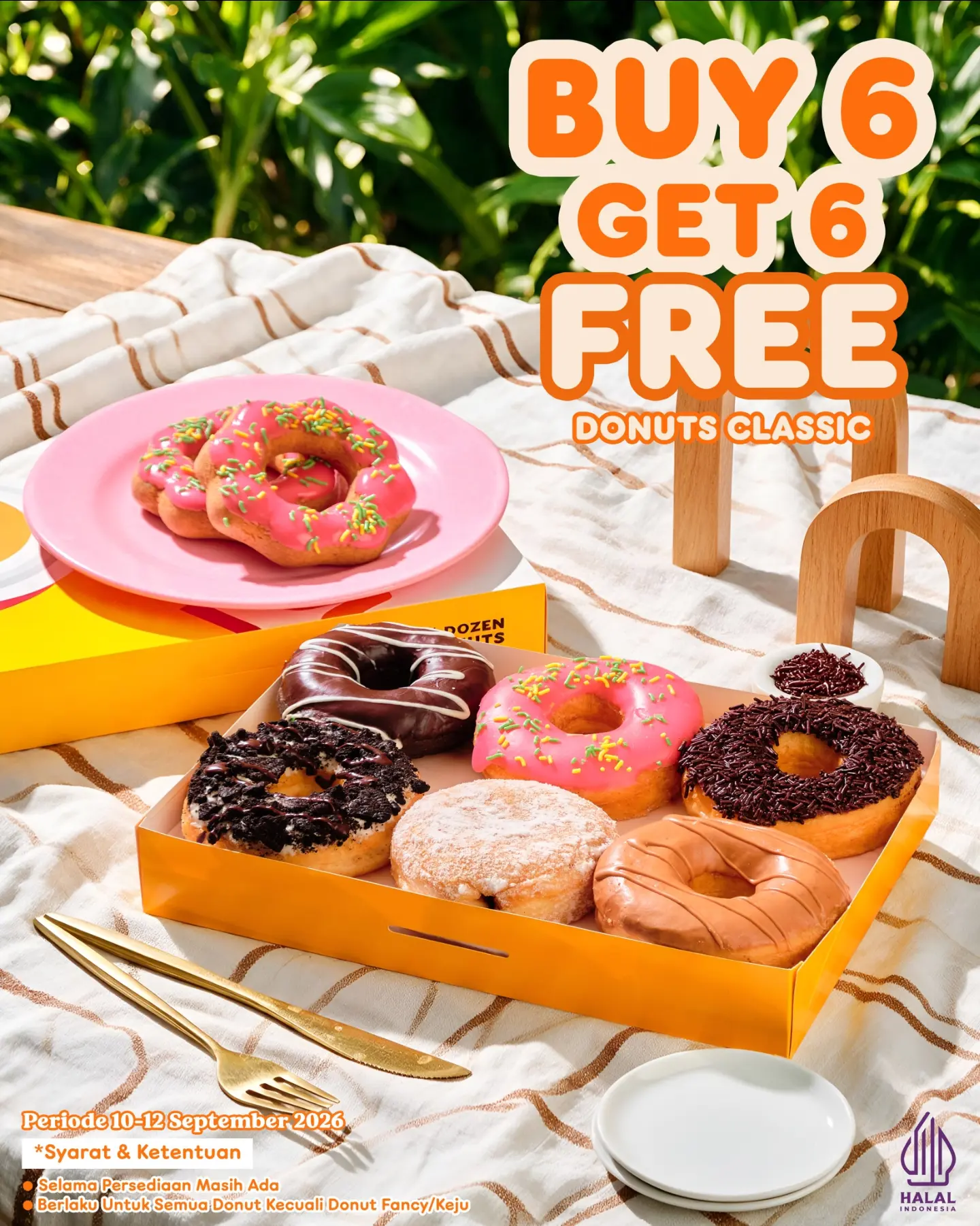 Beli 6 Donat Gratis 6 Dunkin Bandung 10-12 September 2026 - Image 1